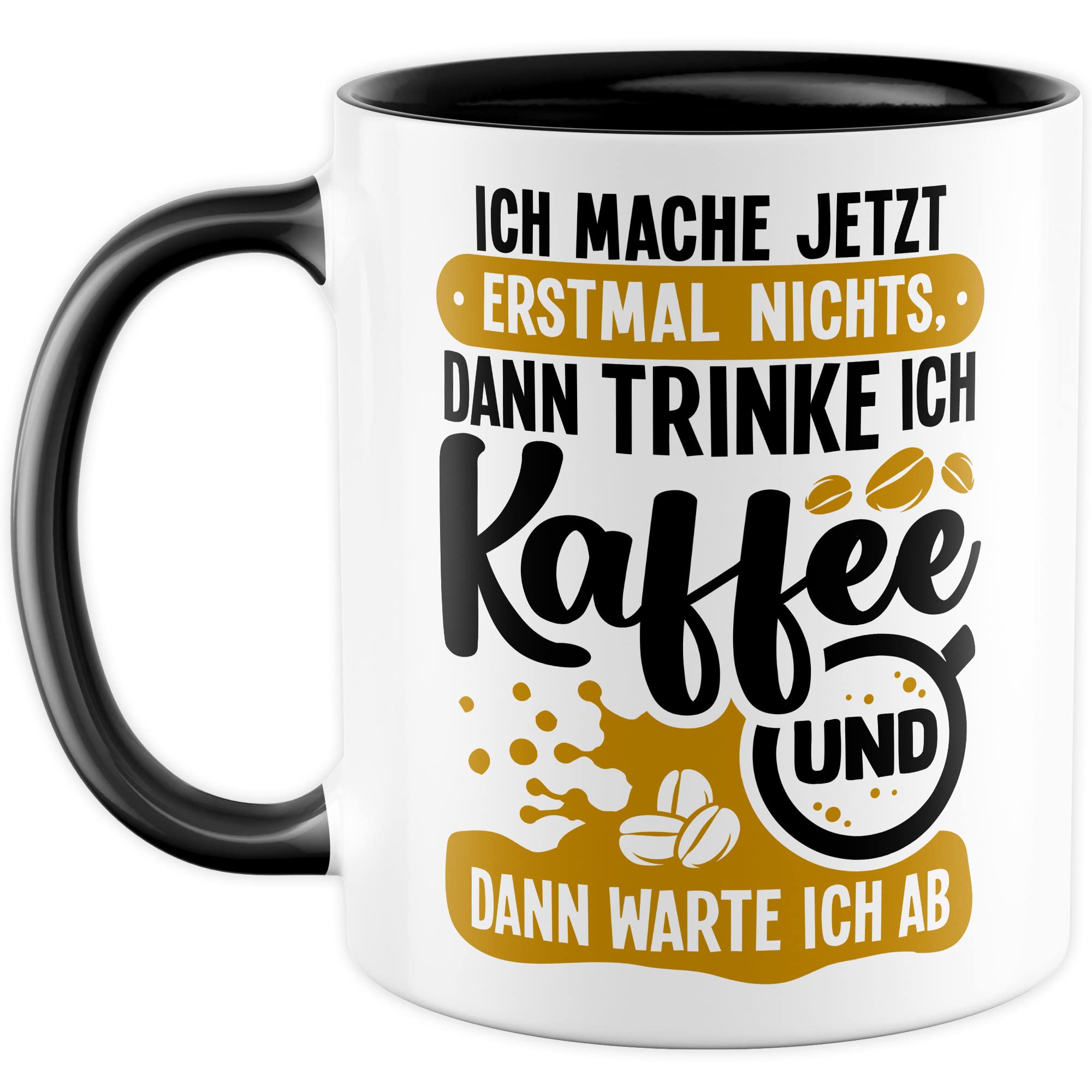 Witz Tasse Faulpelz Geschenkidee Kaffeetasse Humor Ironie Geschenk für Kollegen Kaffeebecher Arbeits Becher