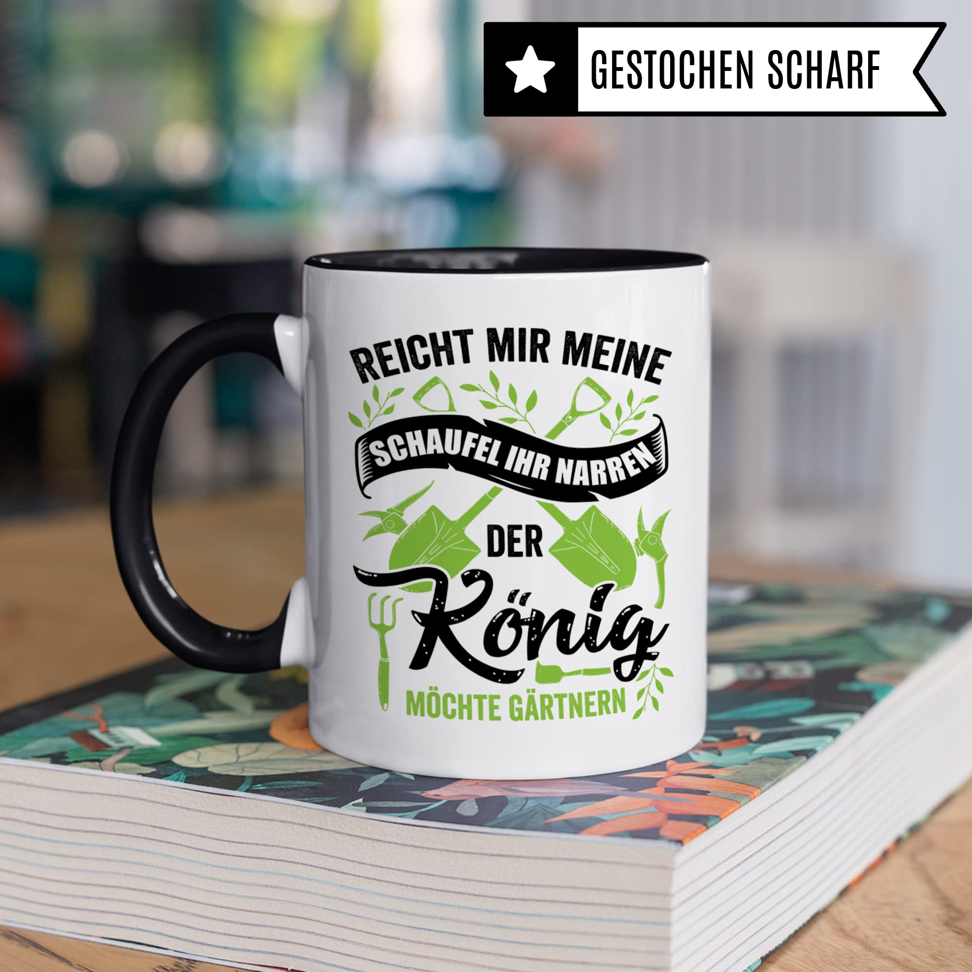 Gärtner Tasse Geschenkidee, Garten Geschenk Kaffeebecher mit Spruch lustig, Kaffeetasse Humor Witz für Gartenarbeit, Gärtnern Becher