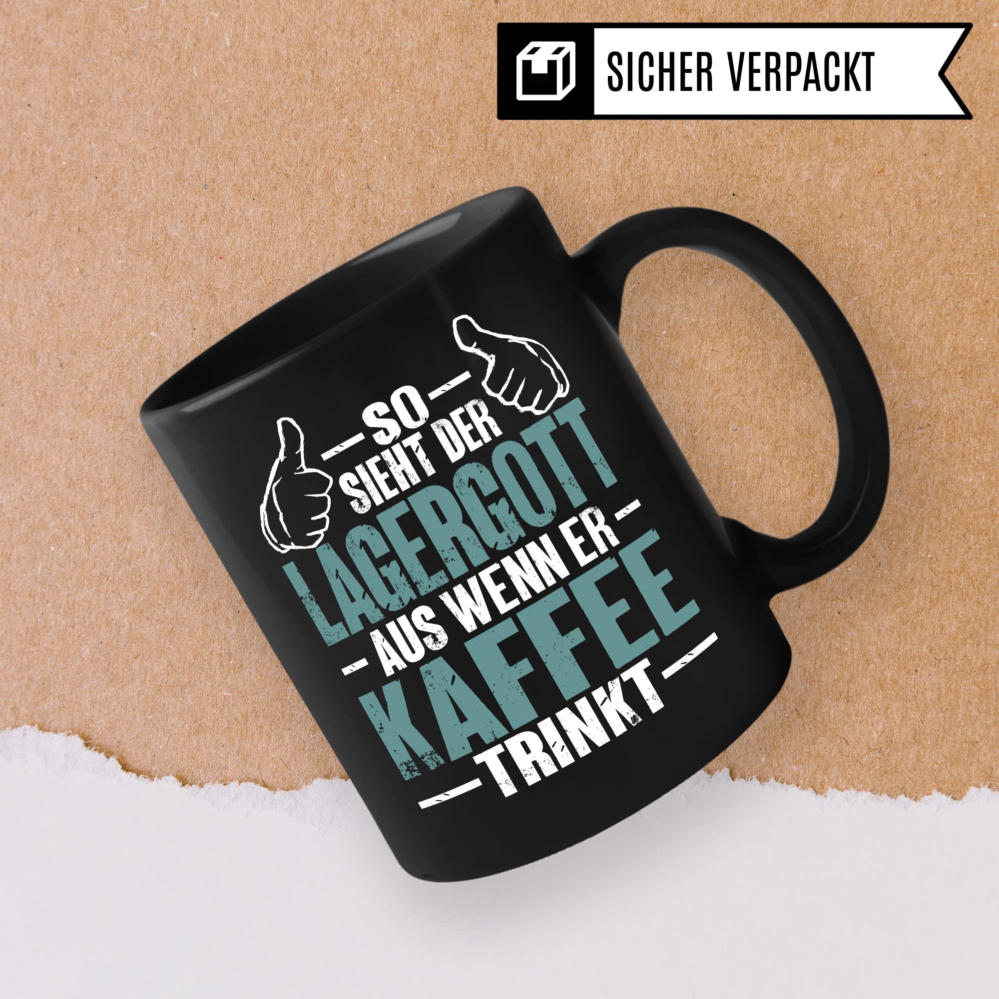 Tasse Lagerist Staplerfahrer Geschenk Gabelstaplerfahrer Kaffee-Tasse Humor Kaffeebecher Lagerarbeiter Geschenkidee Lagerlogistiker Kaffeetasse