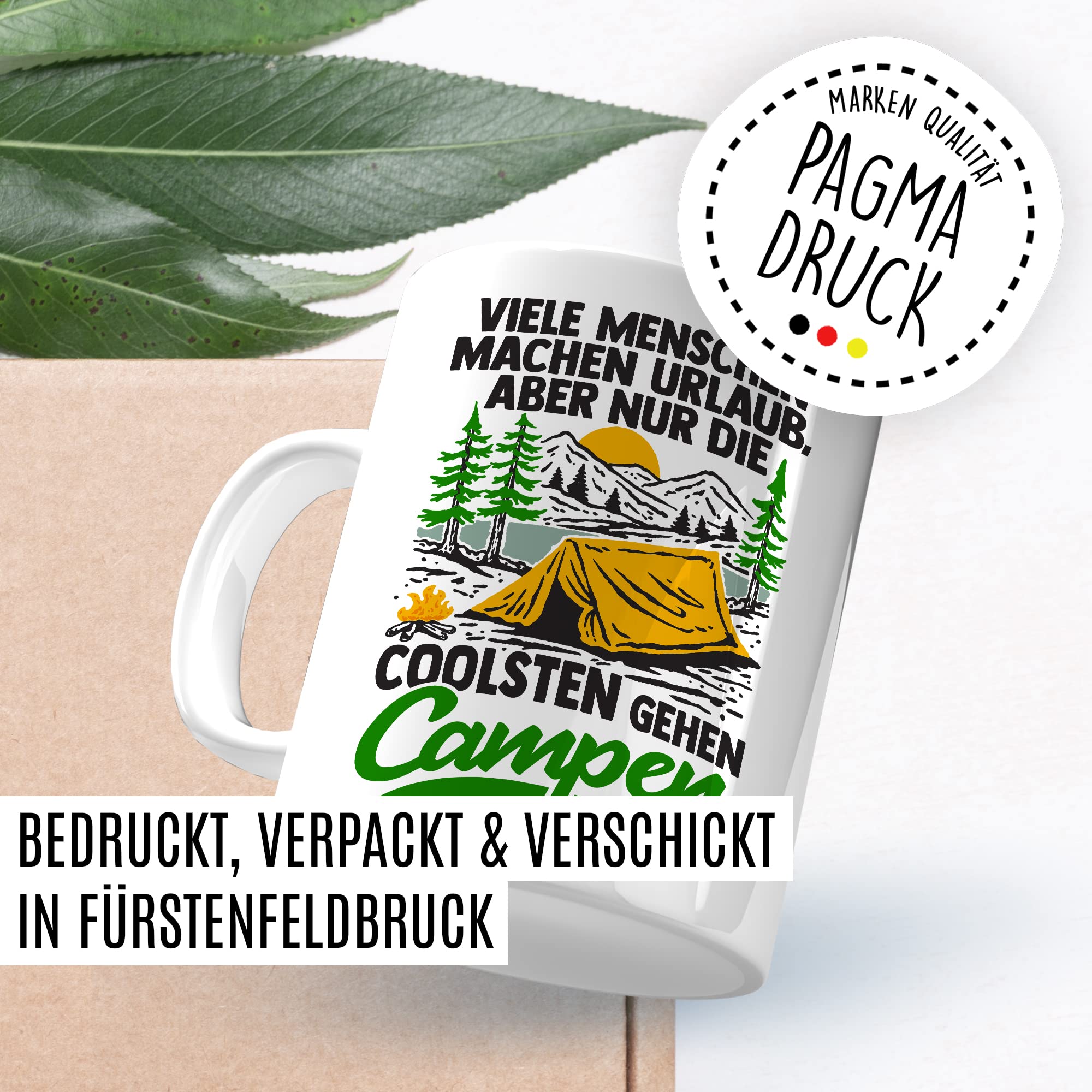 Reisen Tasse Wohnmobil Becher Roadtrip Kaffeetasse Camping Geschenk Urlaub Camper Kaffee-Becher Geschenkidee Outdoorfans Bagpacking Zelt Zelten Abenteuer Outdoor Spruch Weltreise Urlaub