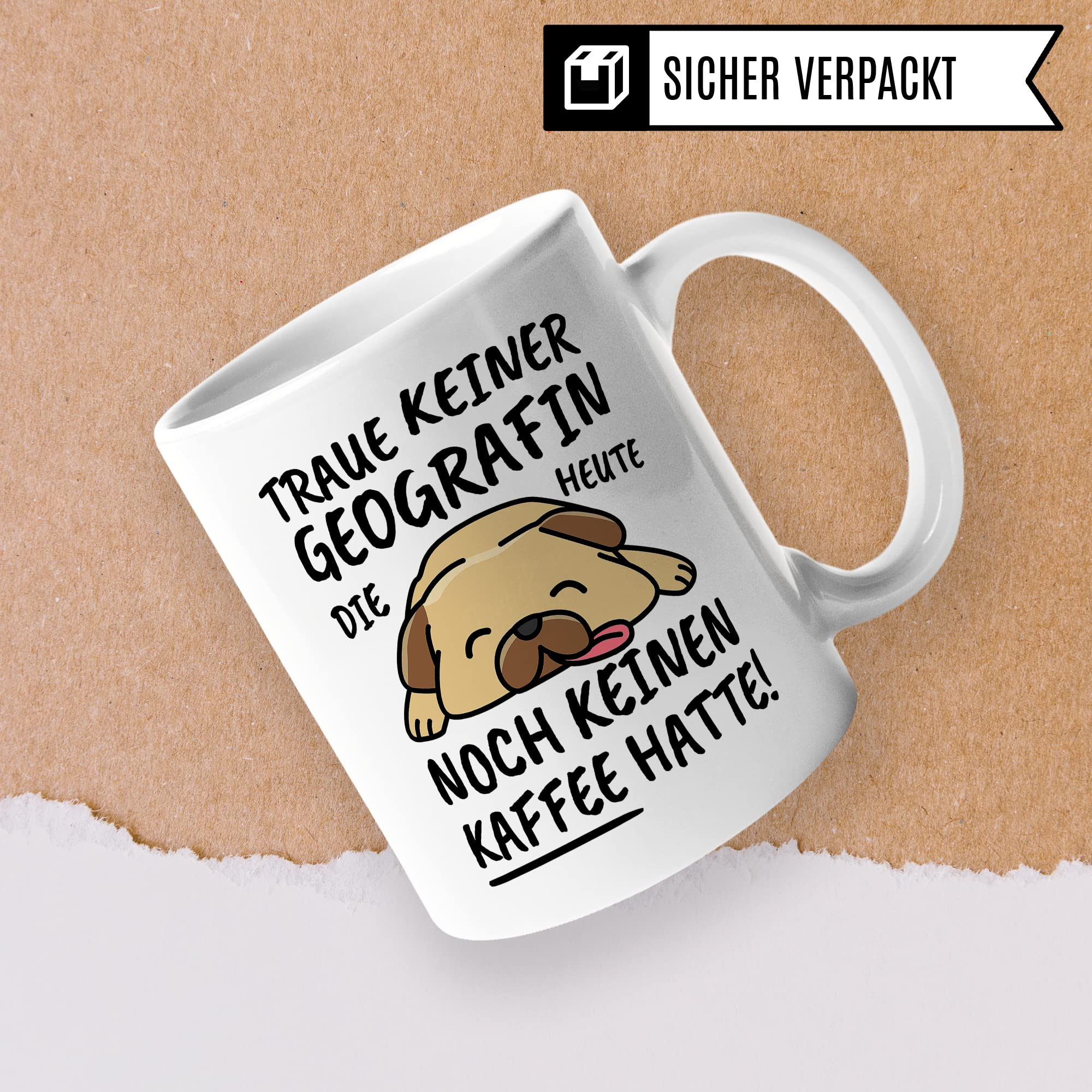 Tasse Geografin lustig Geografin Geschenk Beruf Spruch Kaffeebecher Geografinnen Geschenkidee Geographin Geografie Kaffee-Tasse Teetasse Becher