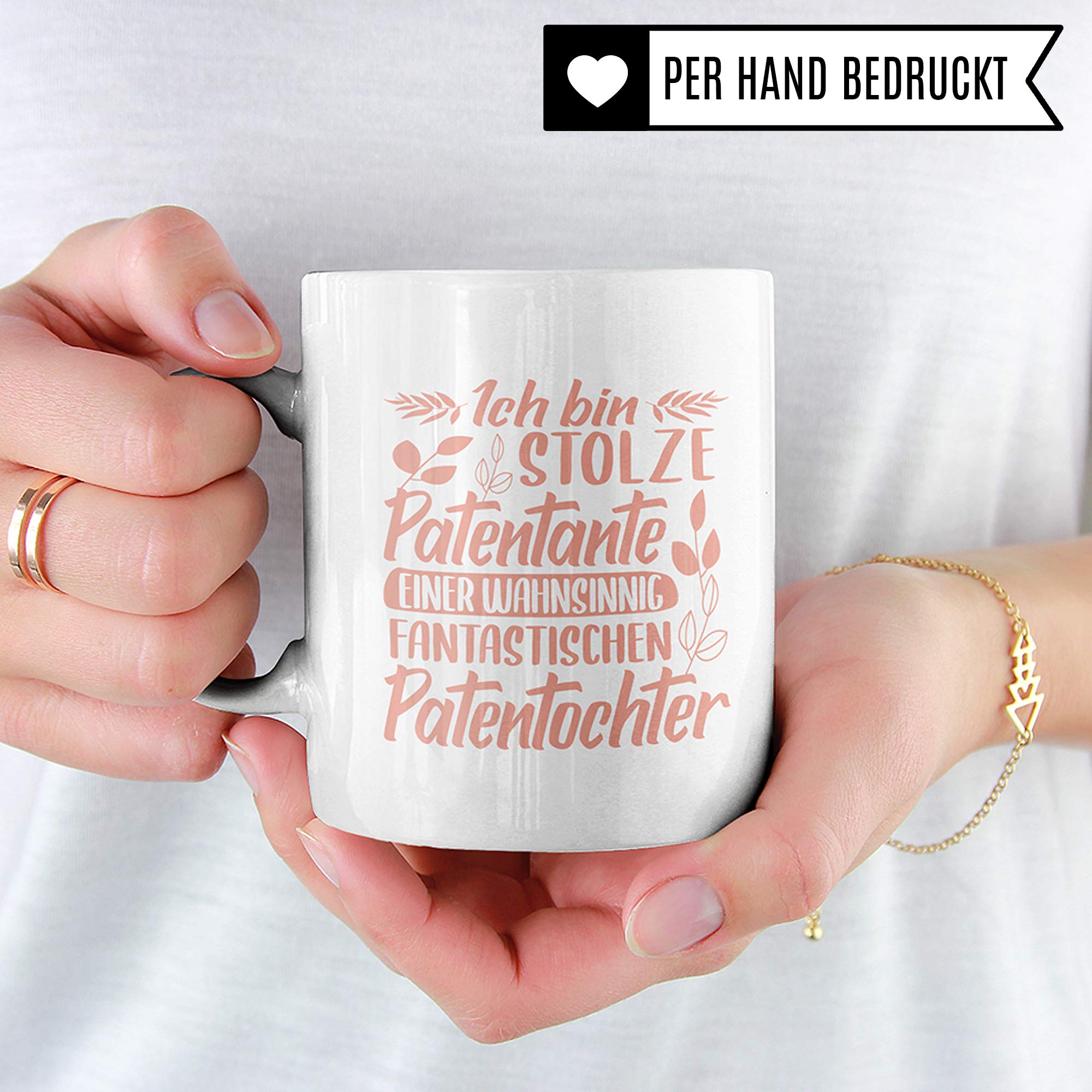 Pagma Druck Tasse Patentante, Taufgeschenke für Paten Becher, Patentante Geschenk Patentochter, Willst du Meine Patentante Sein Kaffeetasse, Patin Taufpatin Patenkind Geschenkidee Kaffeebecher