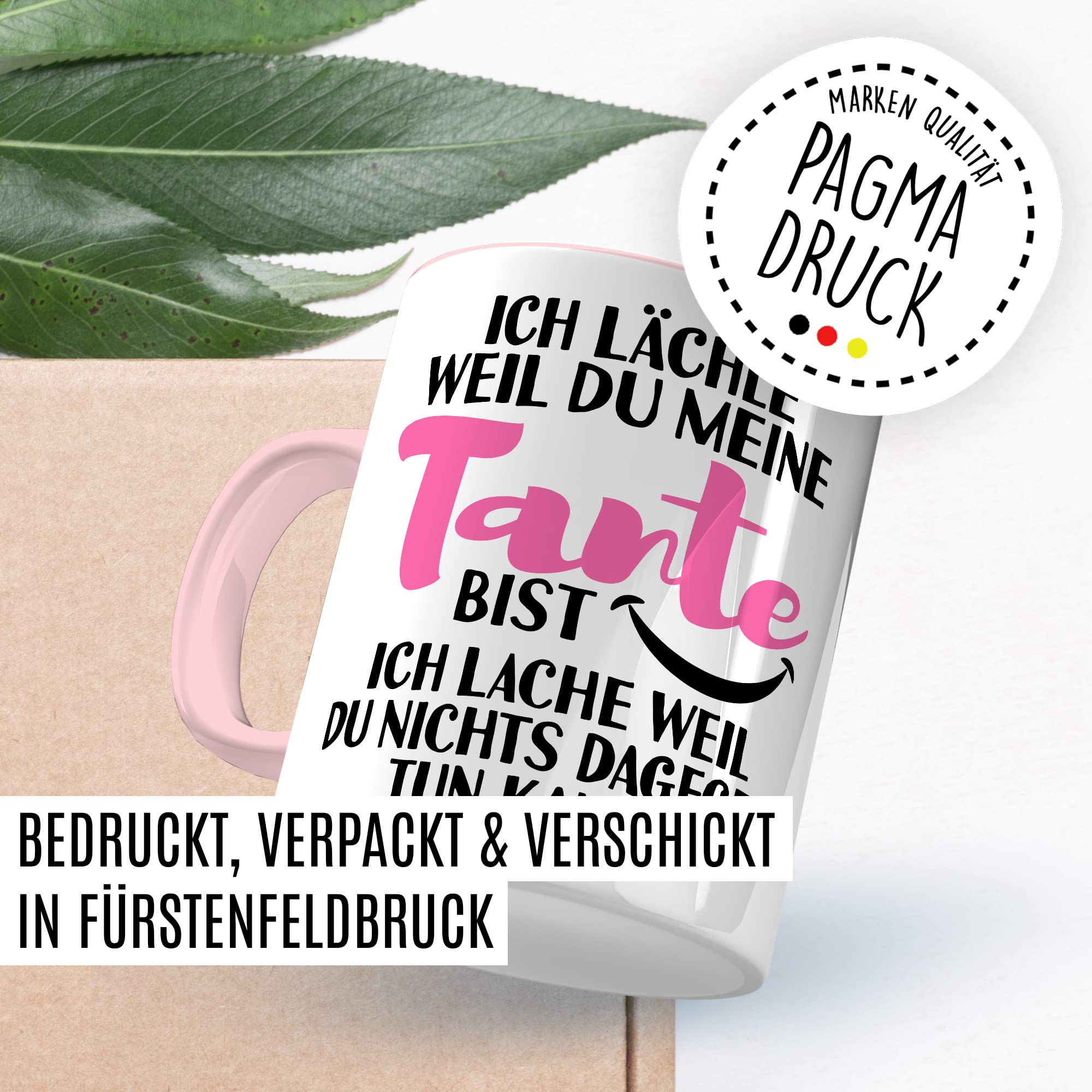 Onkel Tasse Geschenk, Ich lächle weil du mein Onkel bist - Ich lache weil du nichts dagegen tun kannst Geschenkidee Onkel Kaffee-Becher Kaffeetasse Tasse mit Spruch lustig Neffe Familie