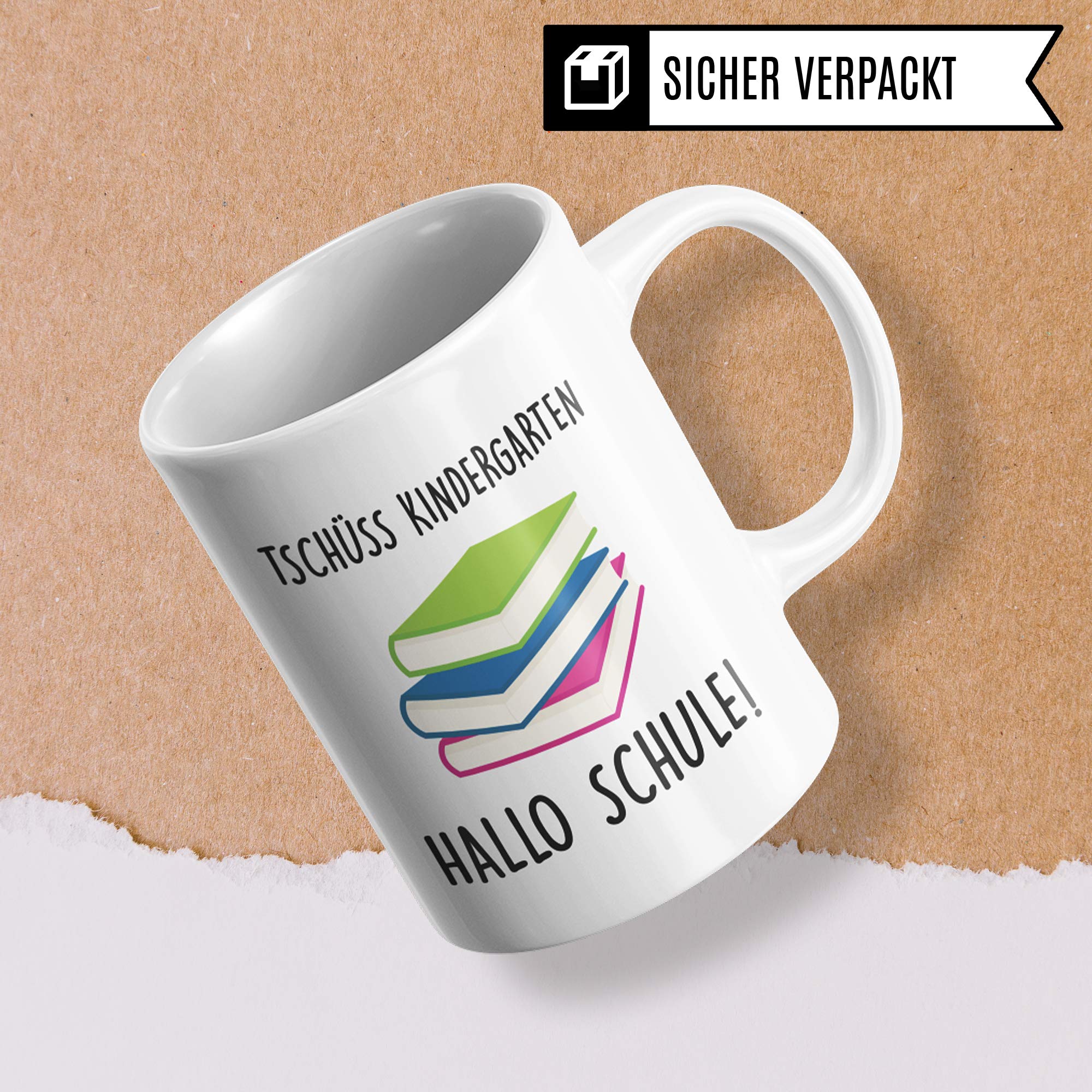 Pagma Druck Einschulung Tasse, Geschenkidee für Erstklässler, Geschenke Schulanfang Junge, Schulbeginn Schulstart Grundschule Teetasse, Schulkind Becher Einschulung Geschenk Schultüte Inhalt