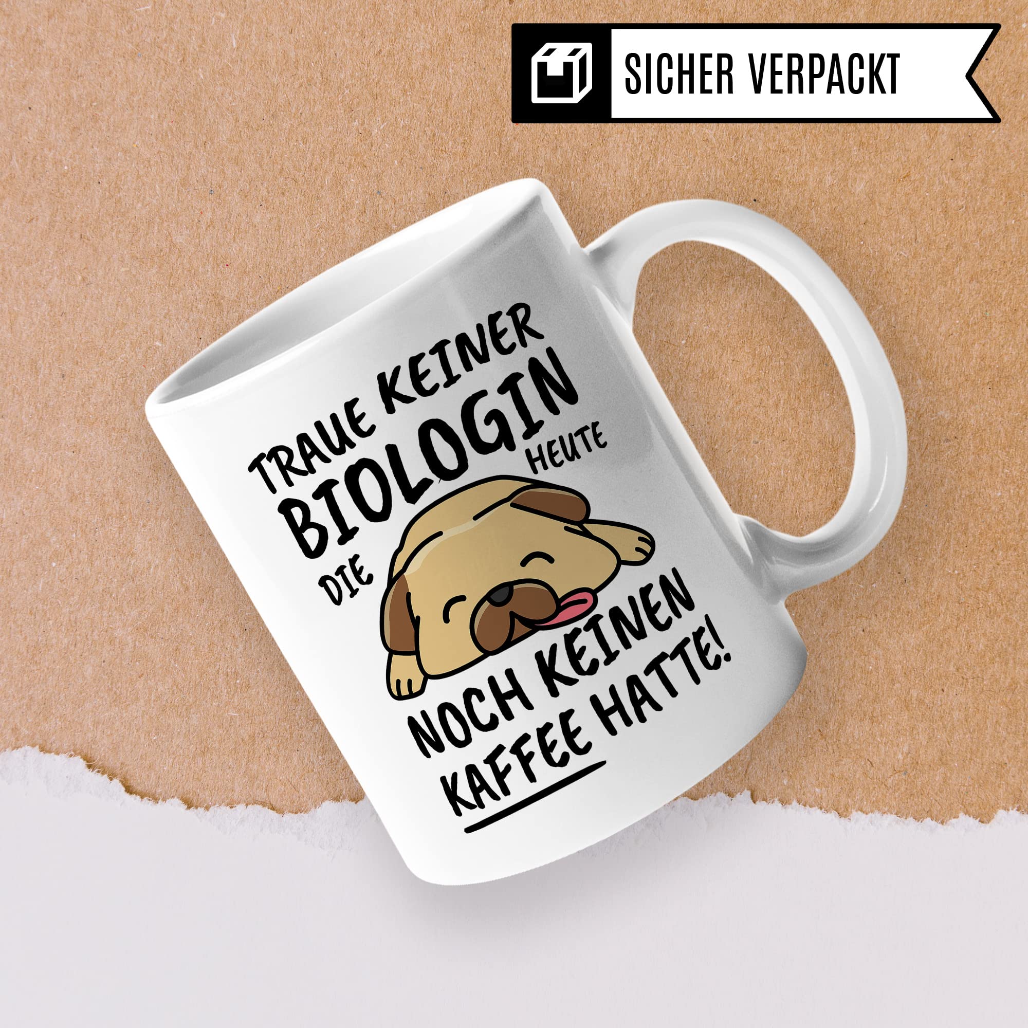 Tasse Biologin lustig Biologin Geschenk Beruf Spruch Kaffeebecher Biologinnen Geschenkidee Biologie belebte Natur Naturwissenschaftlerin Kaffee-Tasse Teetasse Becher