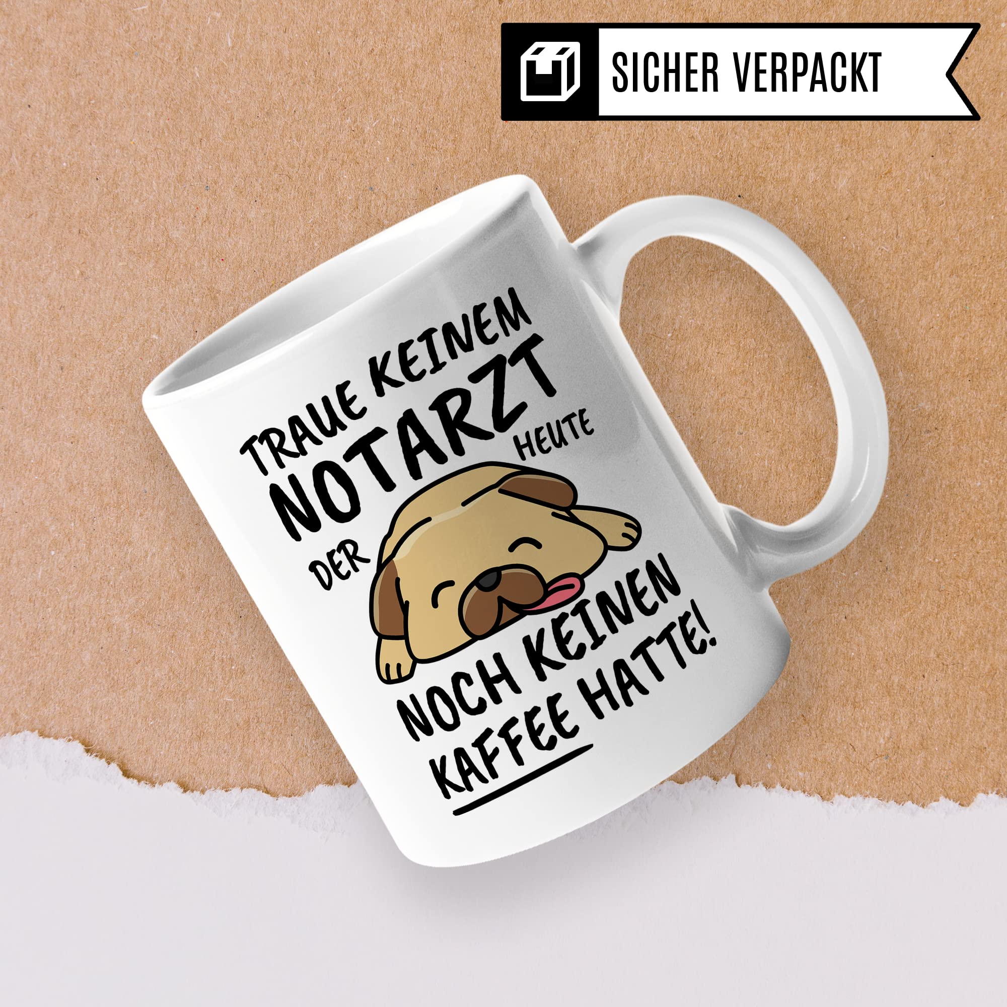 Tasse Notarzt lustig Notarzt Geschenk Beruf Spruch Kaffeebecher Notärzte Geschenkidee Mediziner Ambulanz Rettungsdienst Kaffee-Tasse Teetasse Becher