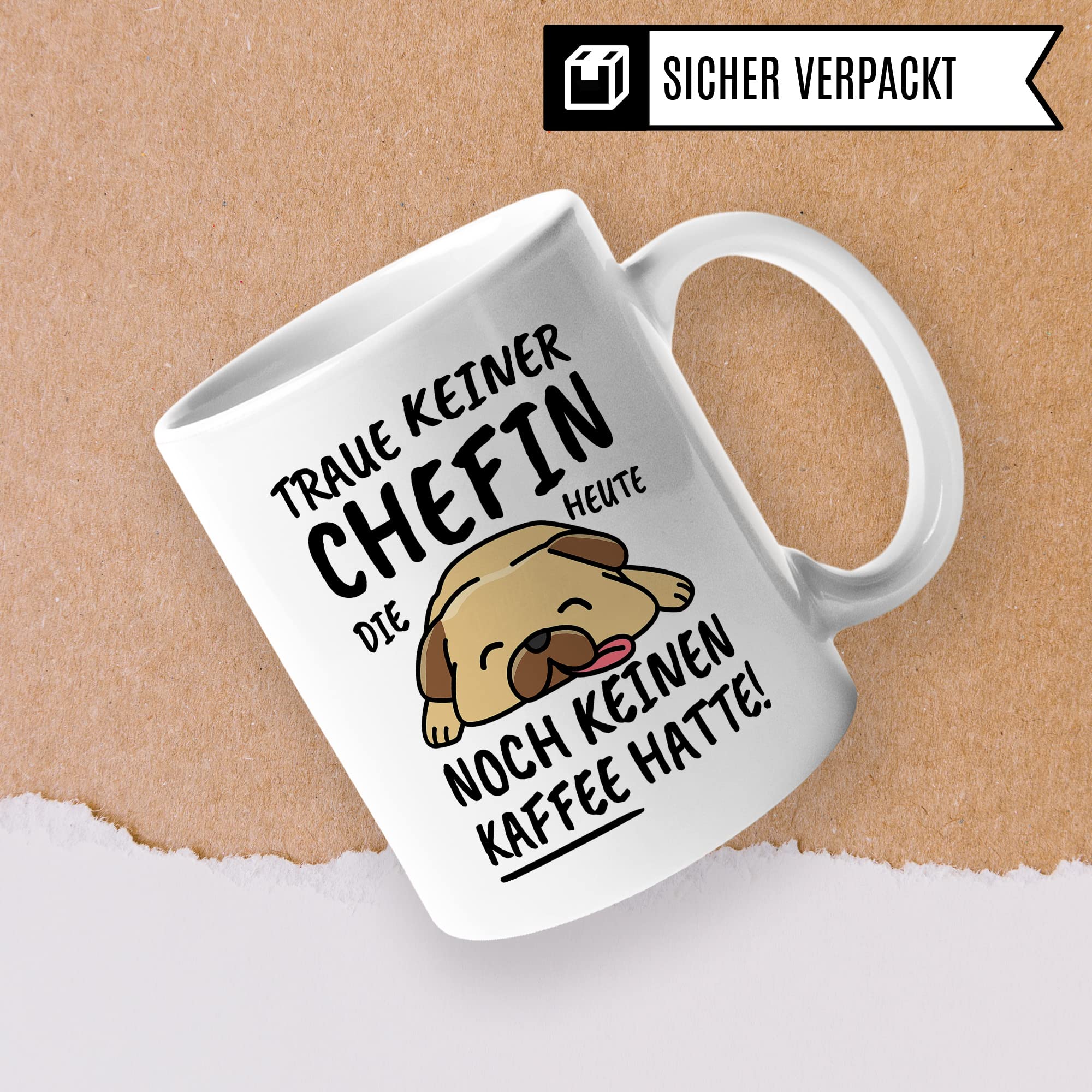 Tasse Chefin lustig Chefin Geschenk Beruf Spruch Kaffeebecher Chefinnen Geschenkidee Bossin Oberhaupt Vorgesetzte Dienstherrin Kaffee-Tasse Teetasse Becher