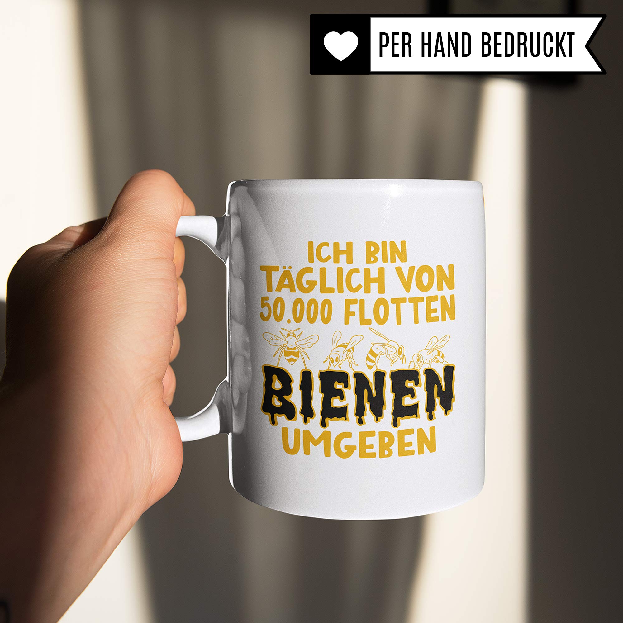 Pagma Druck Tasse Imker, Bienen Geschenk Becher, Imkerei Spruch Honigbiene Kaffeebecher Geschenkidee, Honig Bienenzucht Bienenzüchter Imkern Biene Kaffeetasse lustig