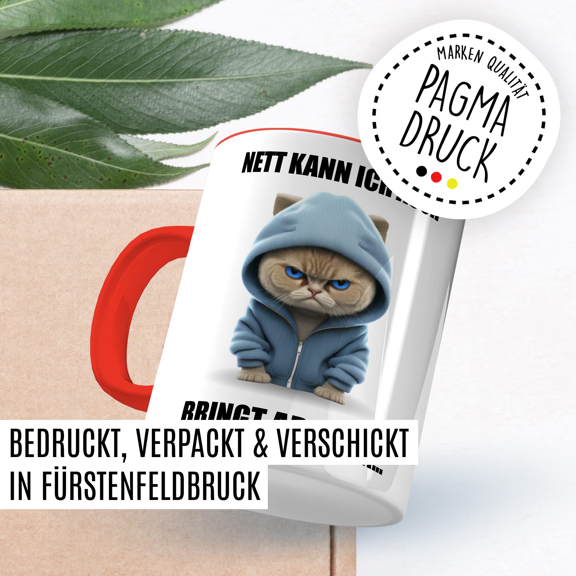 Katzen Tasse Katze Geschenk lustig Katzenmama Geschenkidee Kater Kaffeebecher Katzenpapa Teetasse