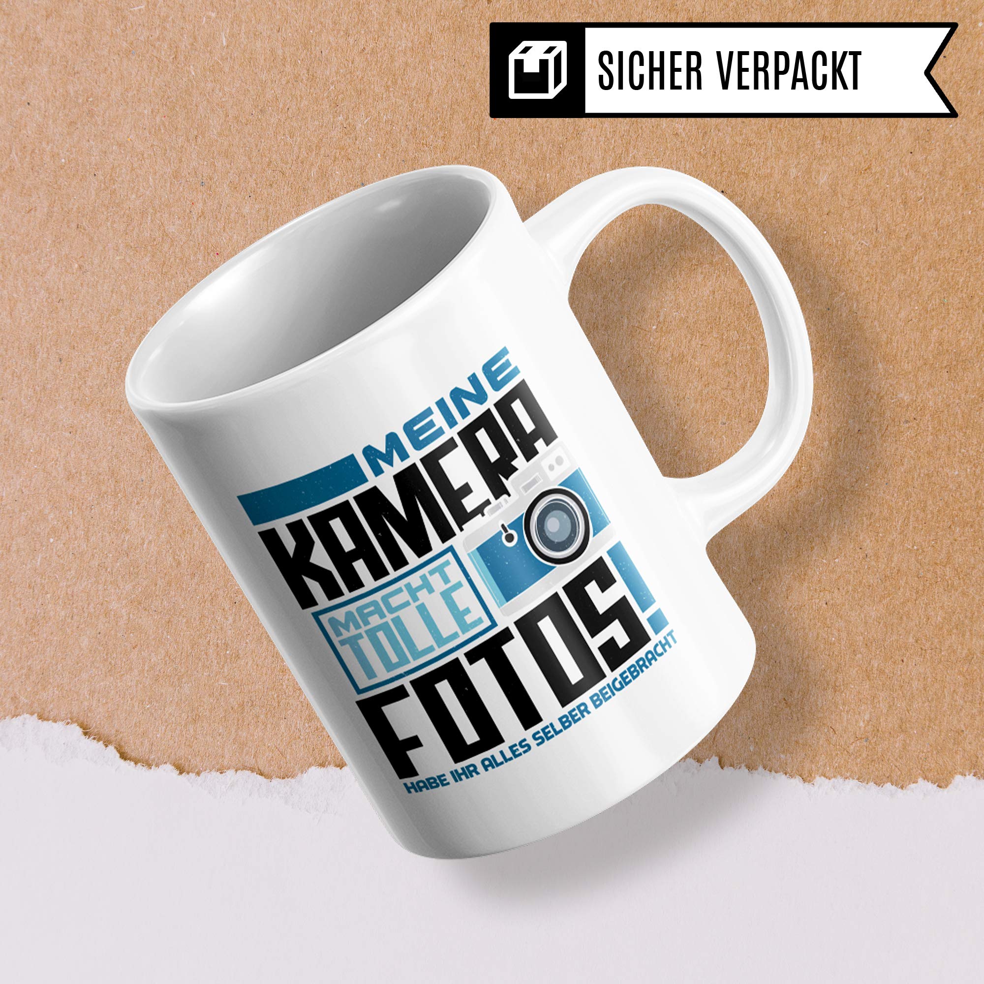 Pagma Druck Fotograf Tasse, Geschenk für Fotografen Becher, Foto Kaffeebecher Photograf, Kaffeetasse Fotografieren Spruch Objektiv Photography Kameramann