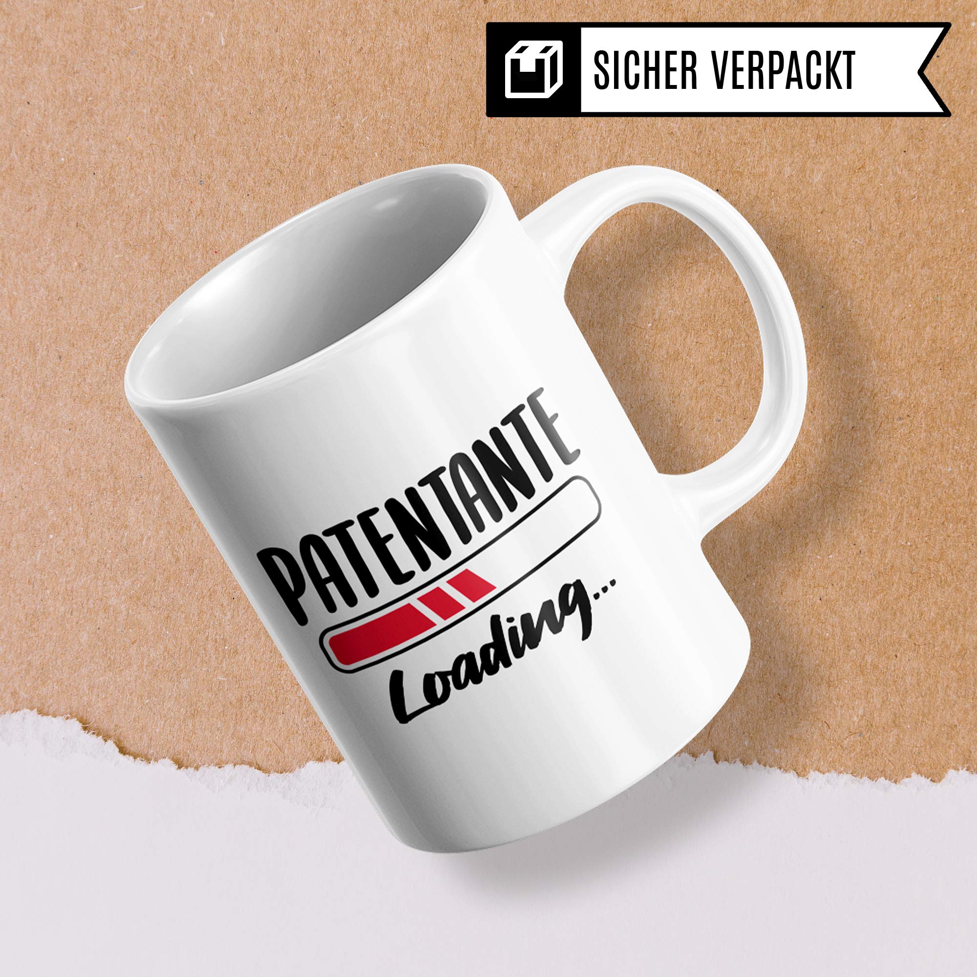 Pagma Druck Tasse Patentante, Geschenk Patentante Patensohn Patentochter Kaffeetasse, Taufpatin Fragen Becher, Patin Taufpatin Patenkind Geschenkidee Kaffeebecher