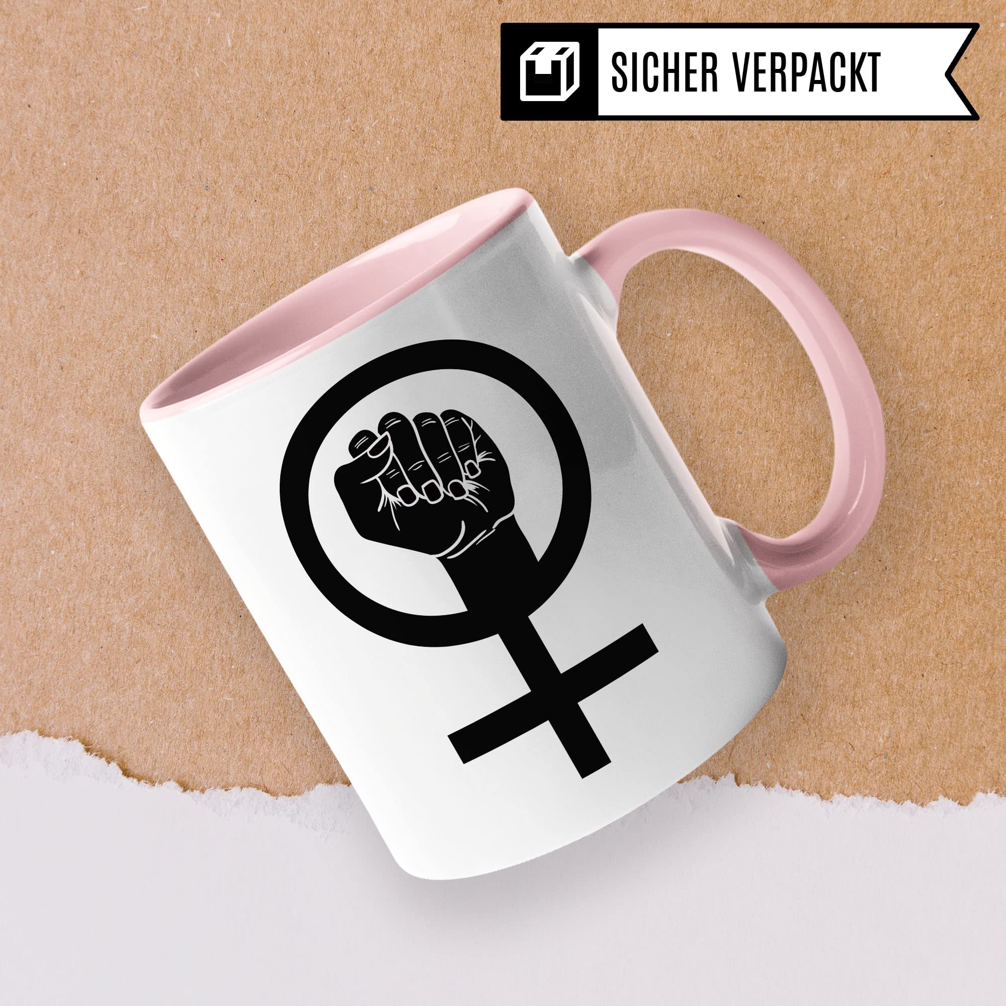 Feminismus Tasse Geschenkidee Kaffeetasse Geschenk für Female Empowerment Kaffeebecher Feministin Becher