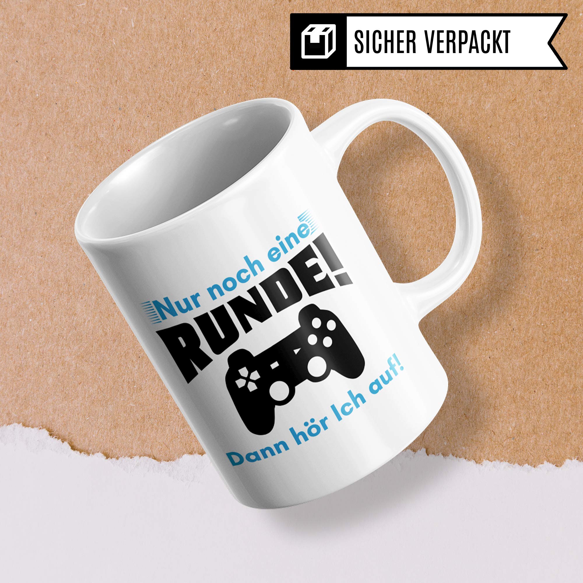 Pagma Druck Tasse Gamer lustig, Zocker Geschenke Spruch, Kaffeetasse Gaming Zocken Computerspiele Konsole, Controller PC Computerspielen Becher, Computer Gaming Tasse lustig