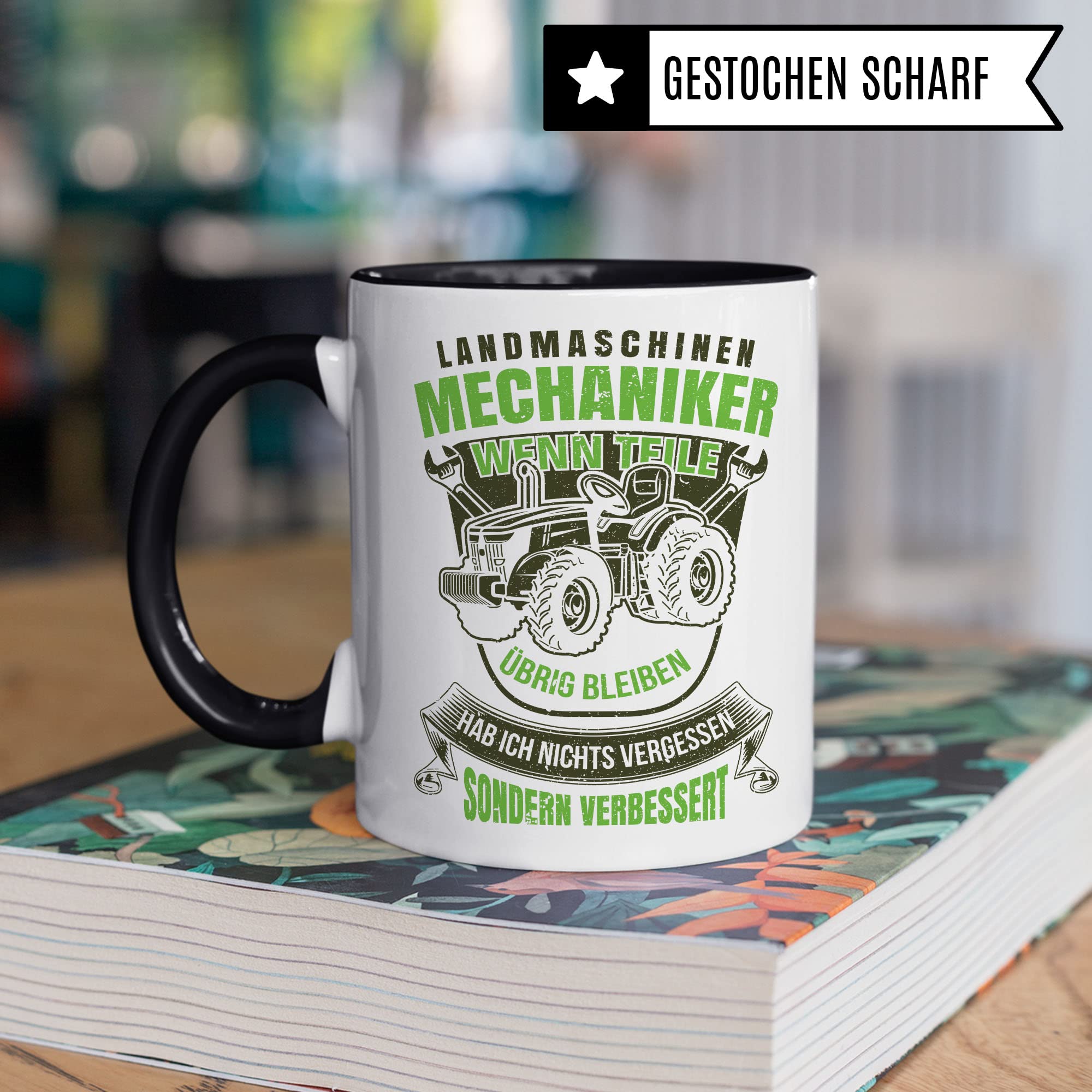 Mechaniker Tasse Geschenkidee Landmaschinen Kaffeetasse Humor Witz Geschenk für Kfz-Mechaniker Kaffeebecher Automechaniker Becher