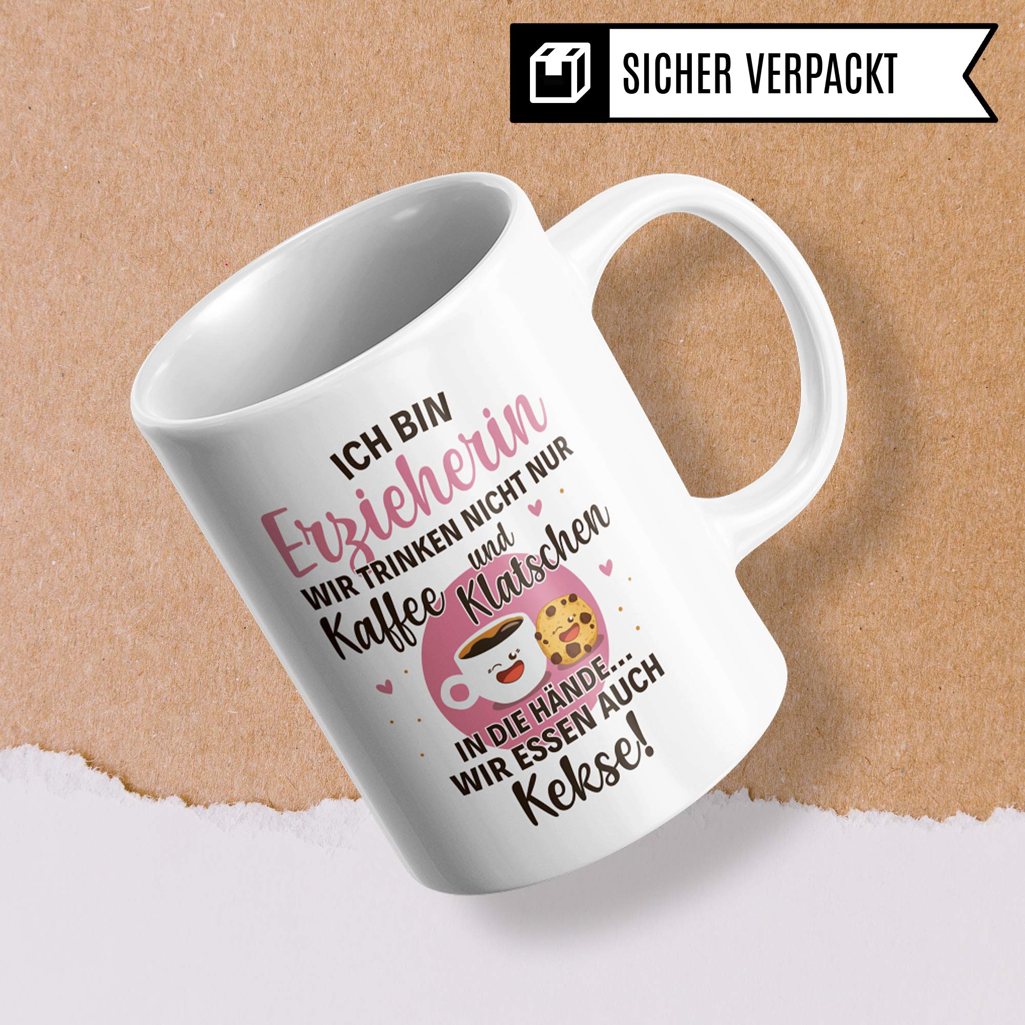 Pagma Druck Erzieherin Tasse, Abschiedsgeschenk Kindergarten, Erzieherin Geschenk Becher, Kaffeetasse Kindergarten Abschied Geschenkidee Kita Dankeschön für Kindergärtnerin Tagesmutter