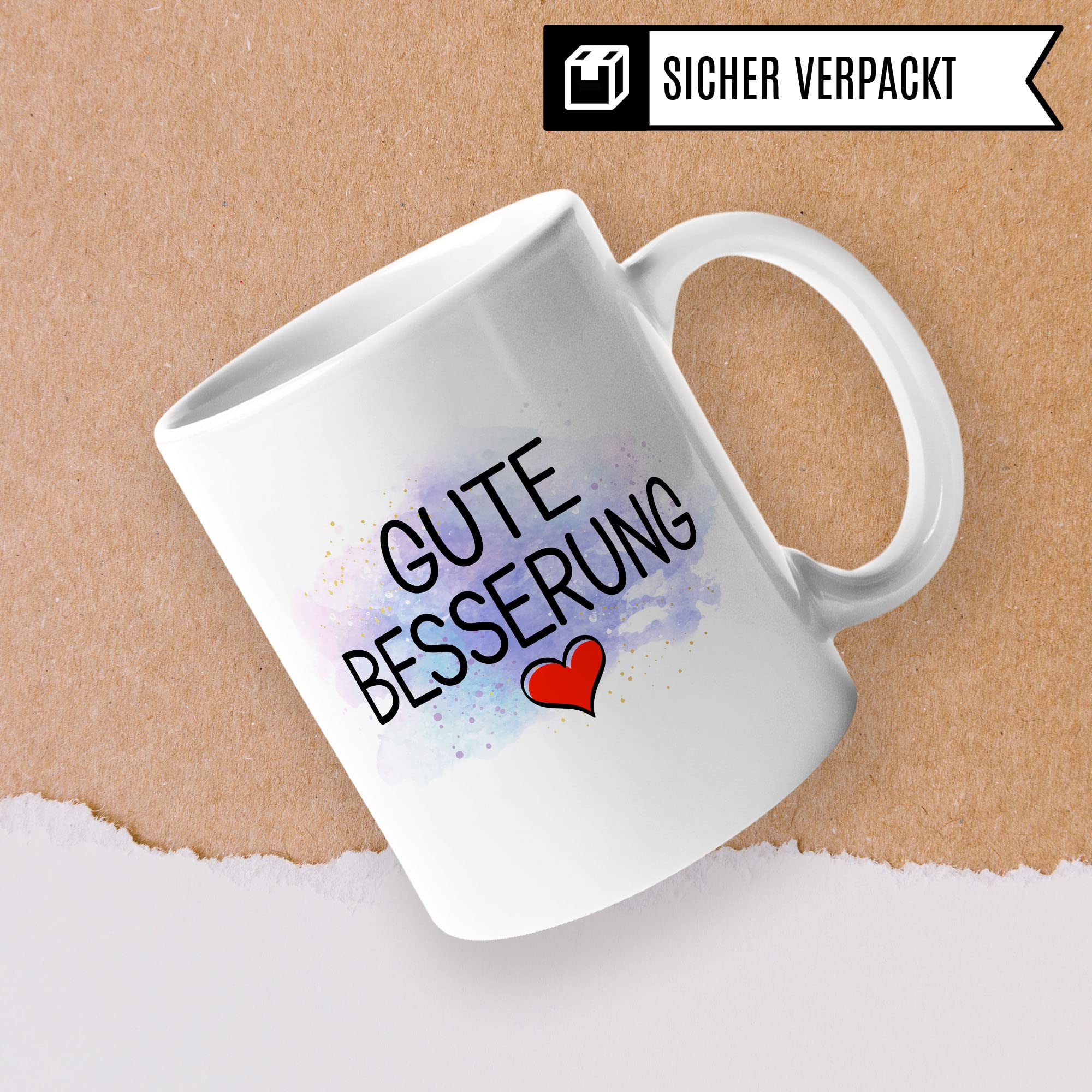 Tasse Gute Besserung Geschenke Werde schnell wieder gesund Krankenhaus-aufenthalt, schöner Spruch Geschenkidee Kaffeetasse Kaffeebecher