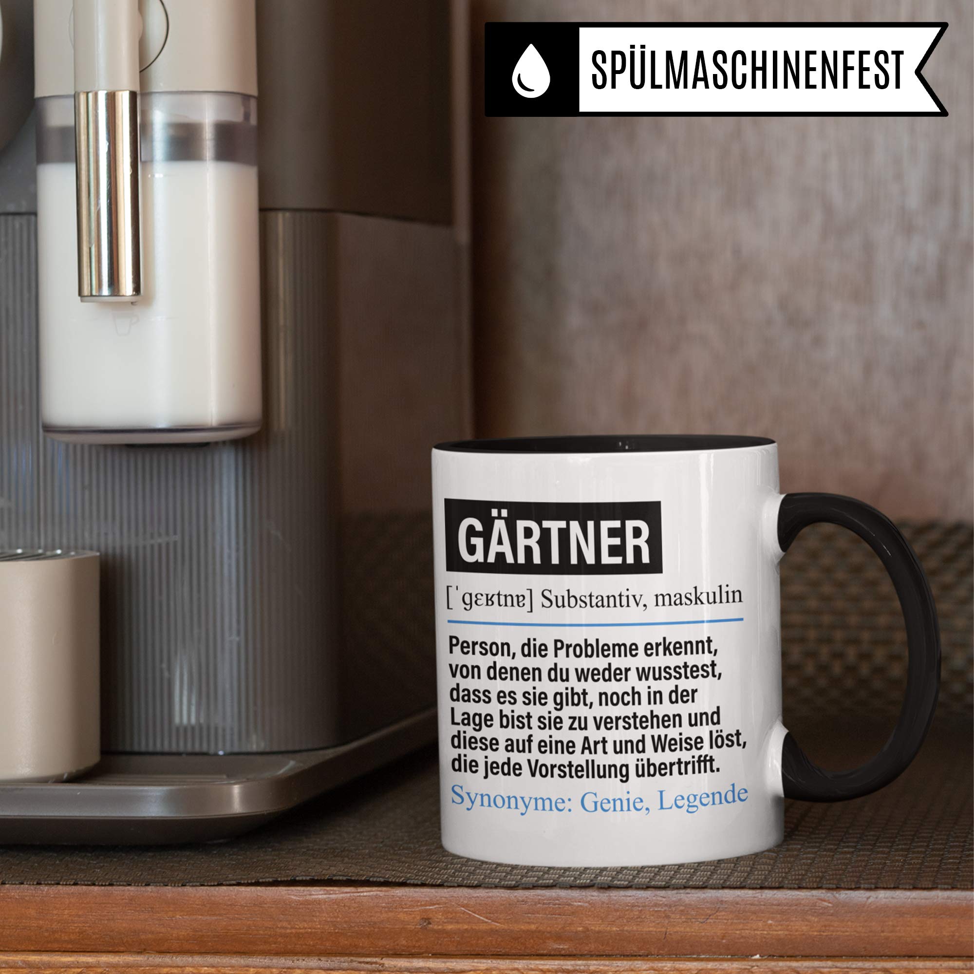 Pagma Druck Tasse Gärtner lustig, Gärtner Geschenk, Spruch Gärtnerei Kaffeebecher Gartenbauer Geschenkidee, Kaffeetasse Landschaftsbau Beruf Landschaftsgärtner Teetasse Gartenbau Becher