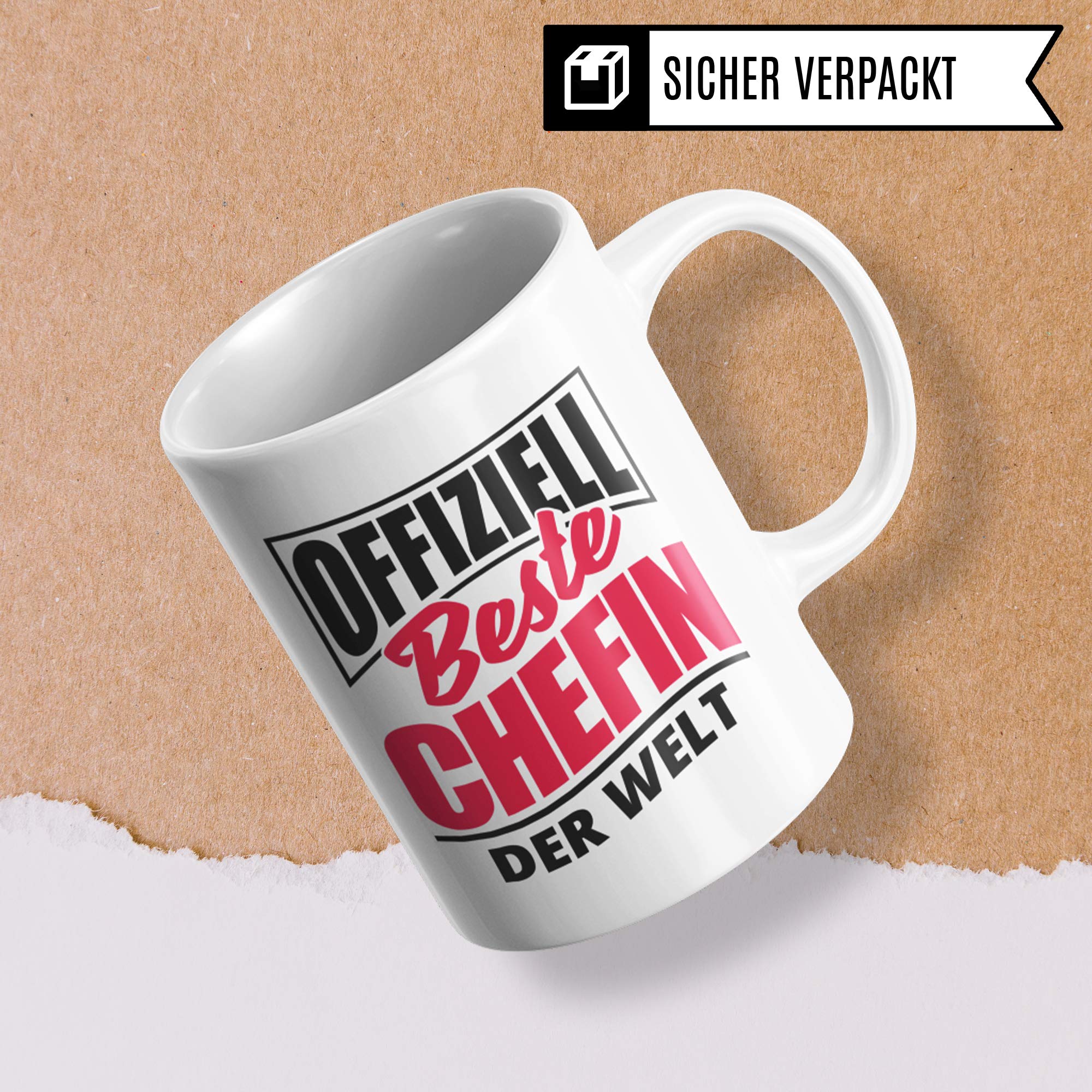 Pagma Druck Geschenk Chefin Tasse, Geschenkideen für Chefin, Beste Chefin der Welt Kaffeetasse, Kaffeebecher Vorgesetzte Leiterin Boss Frauen, Becher Abschied Geburtstag Weihnachten Büro