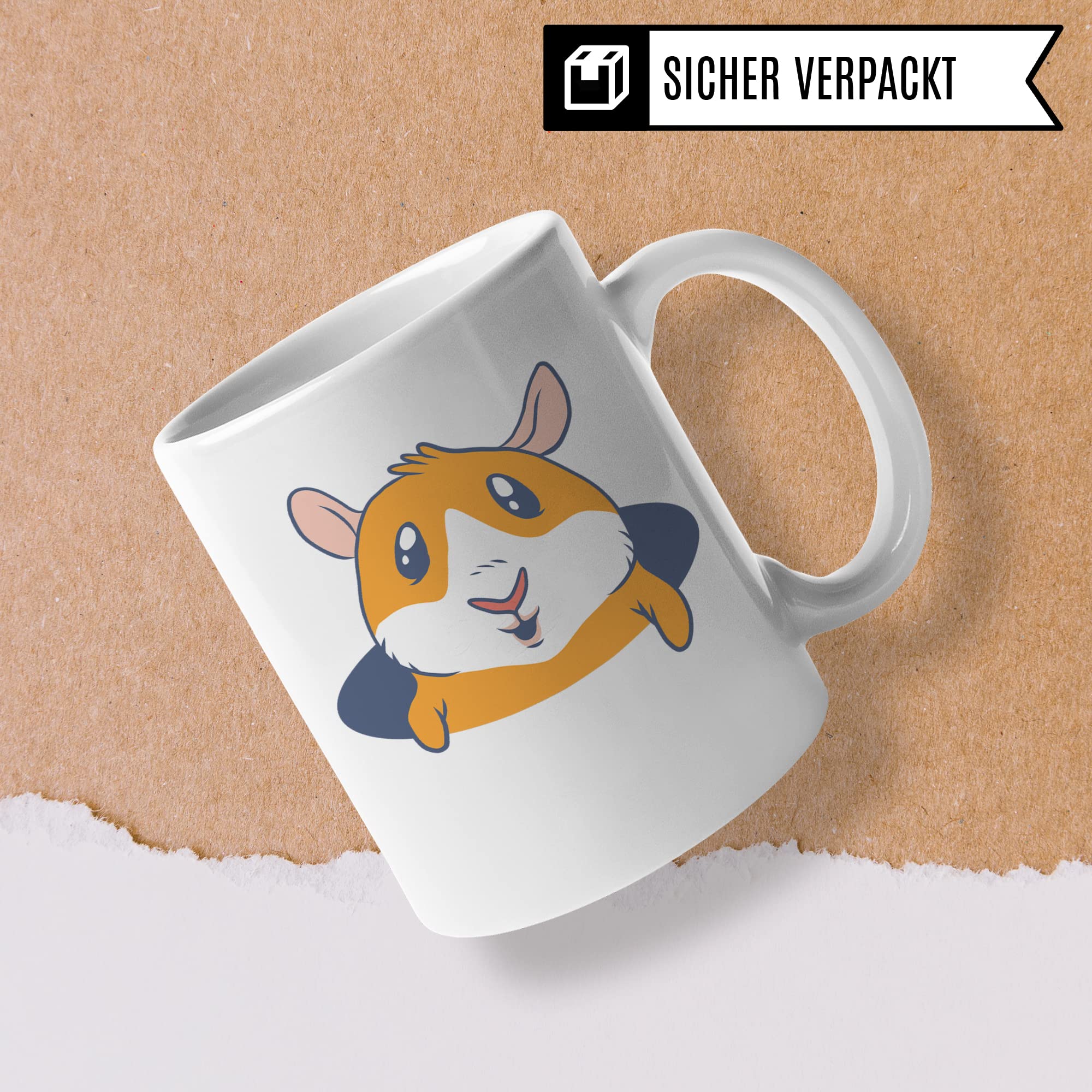 Meerschweinchen Tasse, Meerschwein Kaffeetasse Geschenk für Meerschweinchenbesitzer, Kaffeebecher für Kinder Männer Frauen, Haustier Motiv