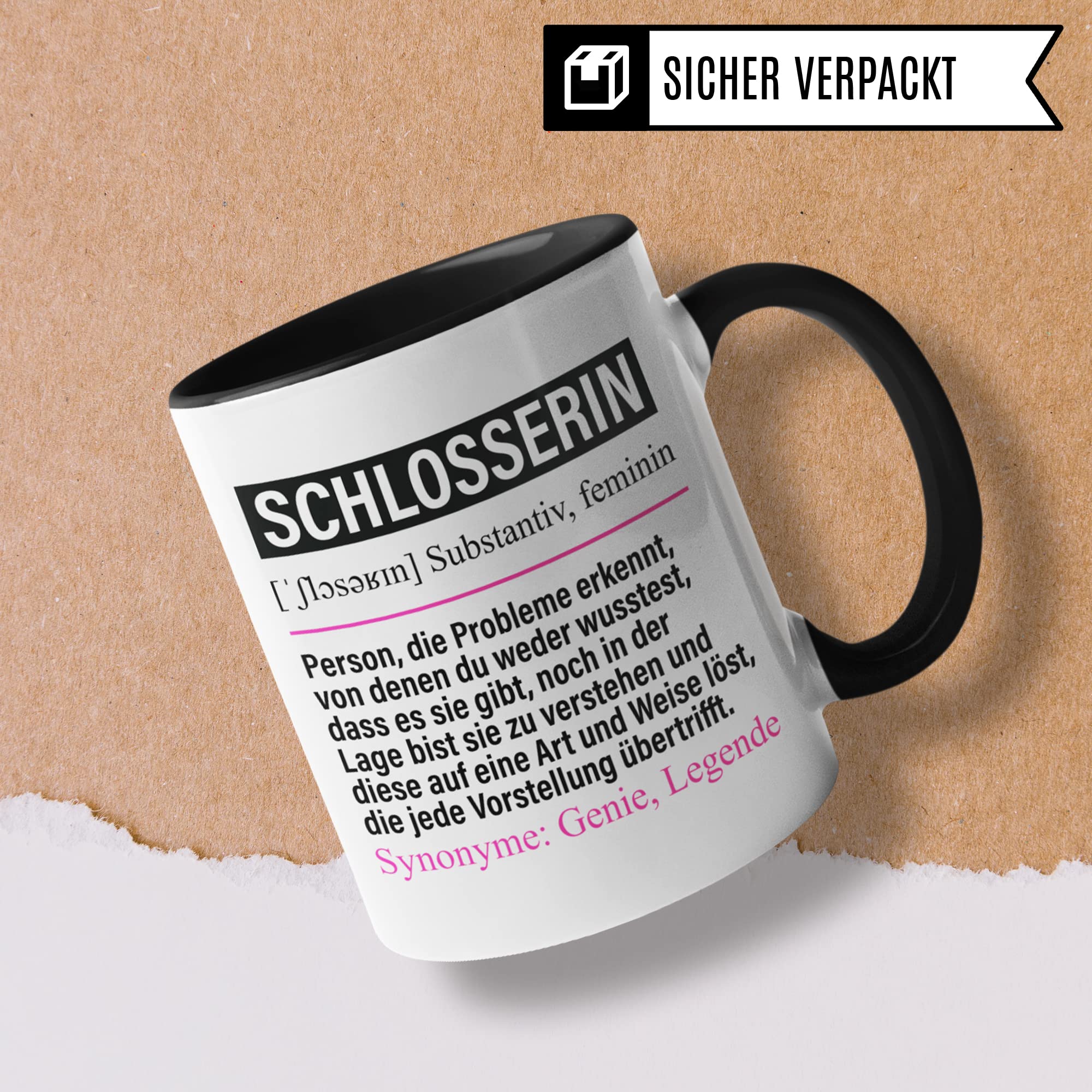 Tasse Schlosserin lustig, Schlosserin Geschenk Beruf, Spruch Kaffeebecher Spengler Geschenkidee, Beruf Kaffee-Tasse Teetasse Becher