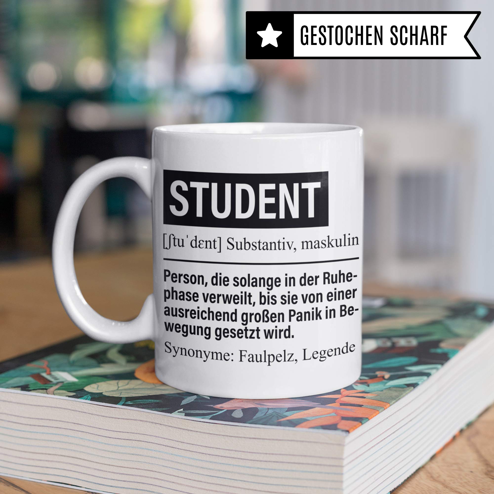 Pagma Druck Studium Geschenk, Tasse Student, Anfang Studieren Uni Becher Geschenkidee, Ersti Kaffeetasse für Studenten & Studentin Universität Studienbeginn Beginn Kaffeebecher