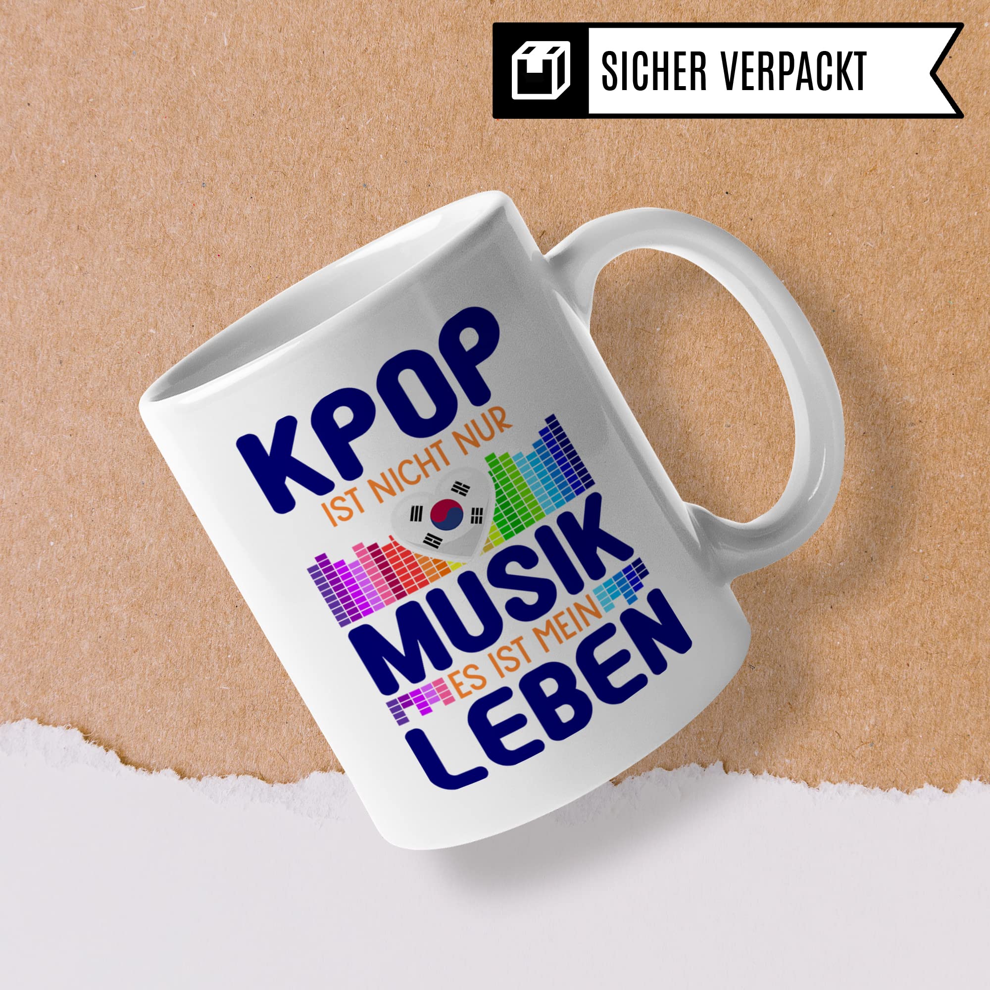 Kpop Tasse - K-Pop Geschenk Becher - Kaffeetasse mit K Pop Aufdruck Südkorea Korean Pop Kakao-Becher Musik Geschenkidee