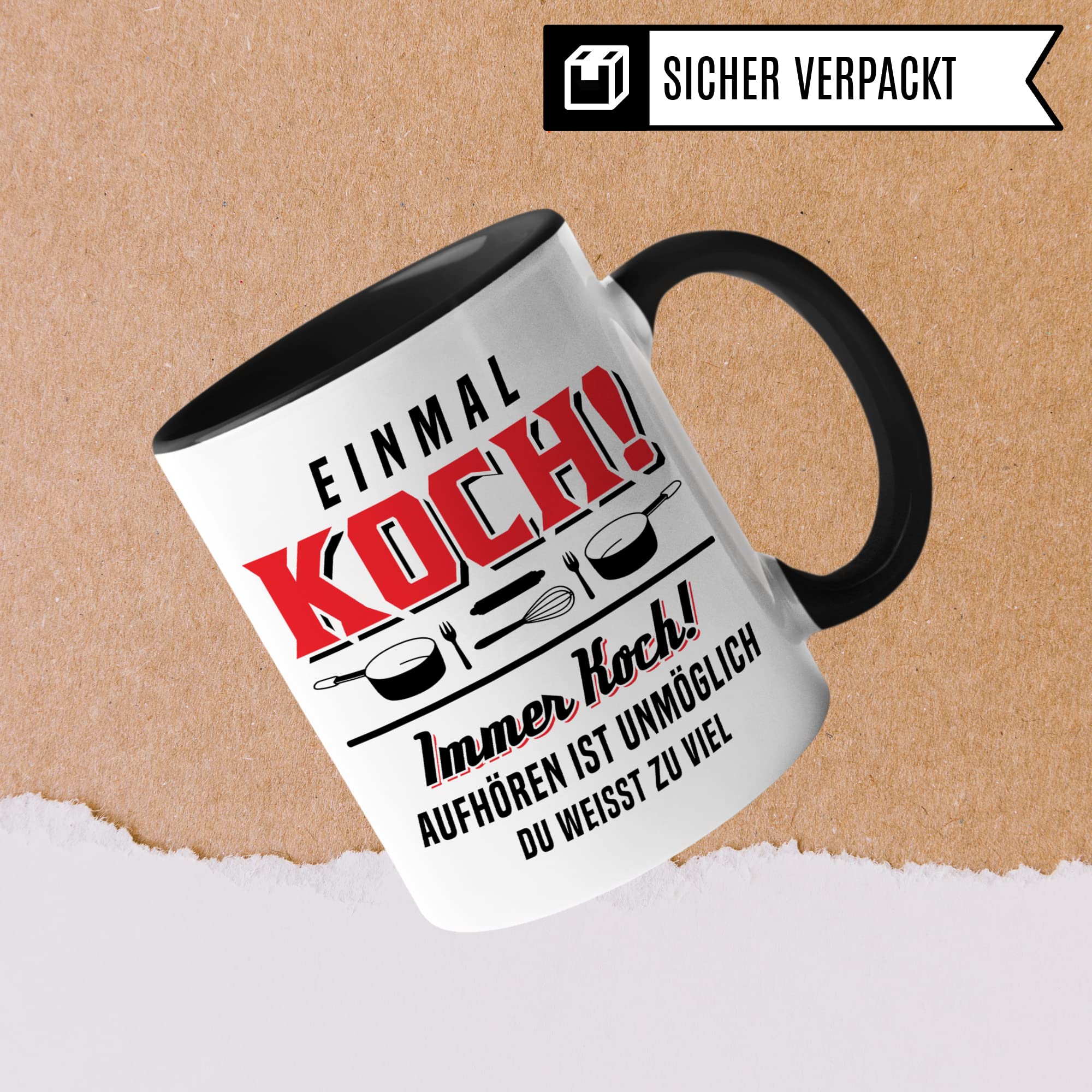 Koch Tasse, Küchenchef Teetasse, Chef Becher, Kaffetasse Humor Witz Geschenk für Köche Küche Kaffeebeecher Hobbykoch Geschenkidee