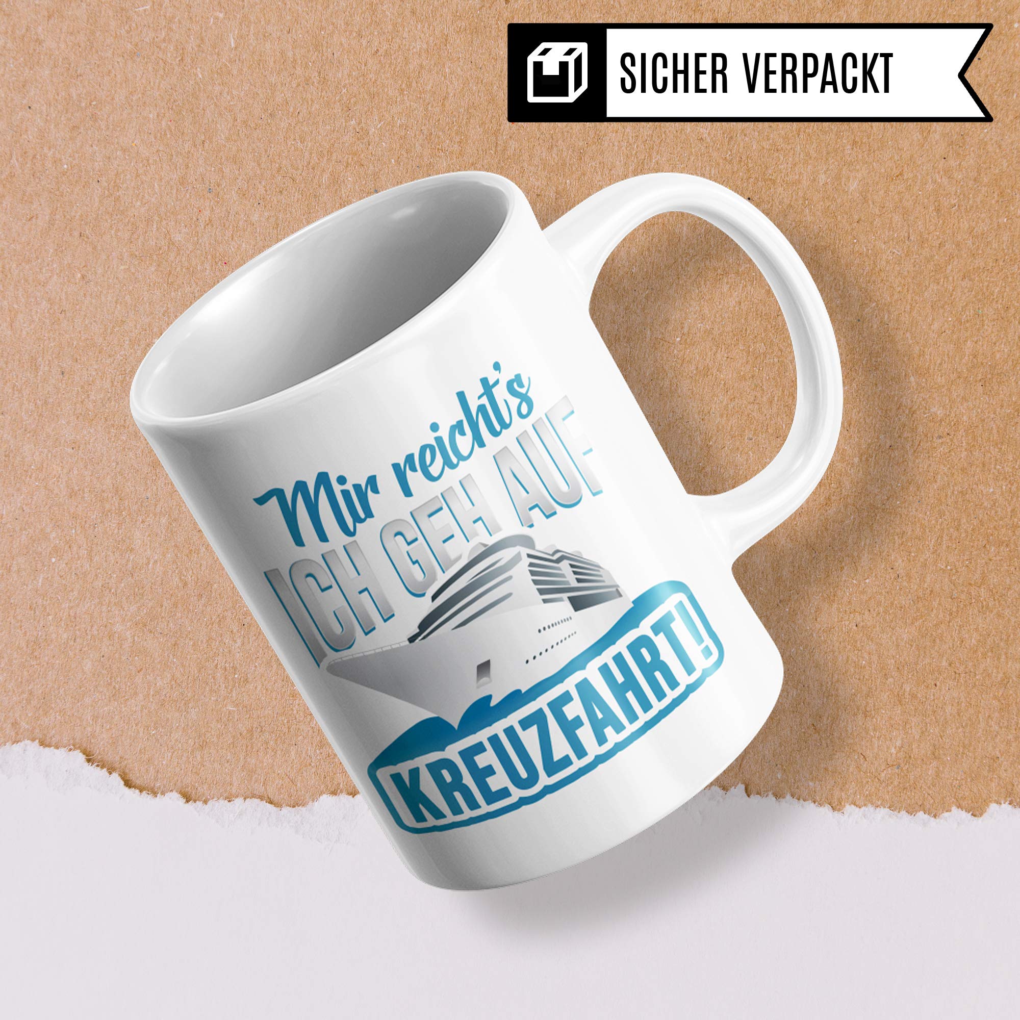 Pagma Druck Tasse Kreuzfahrt Geschenk Kreuzfahrer Spruch Becher Kreuzfahrtschiff Geschenkidee Kreuzfahrerin Schiffsreise Schifffahrt Kaffeetasse