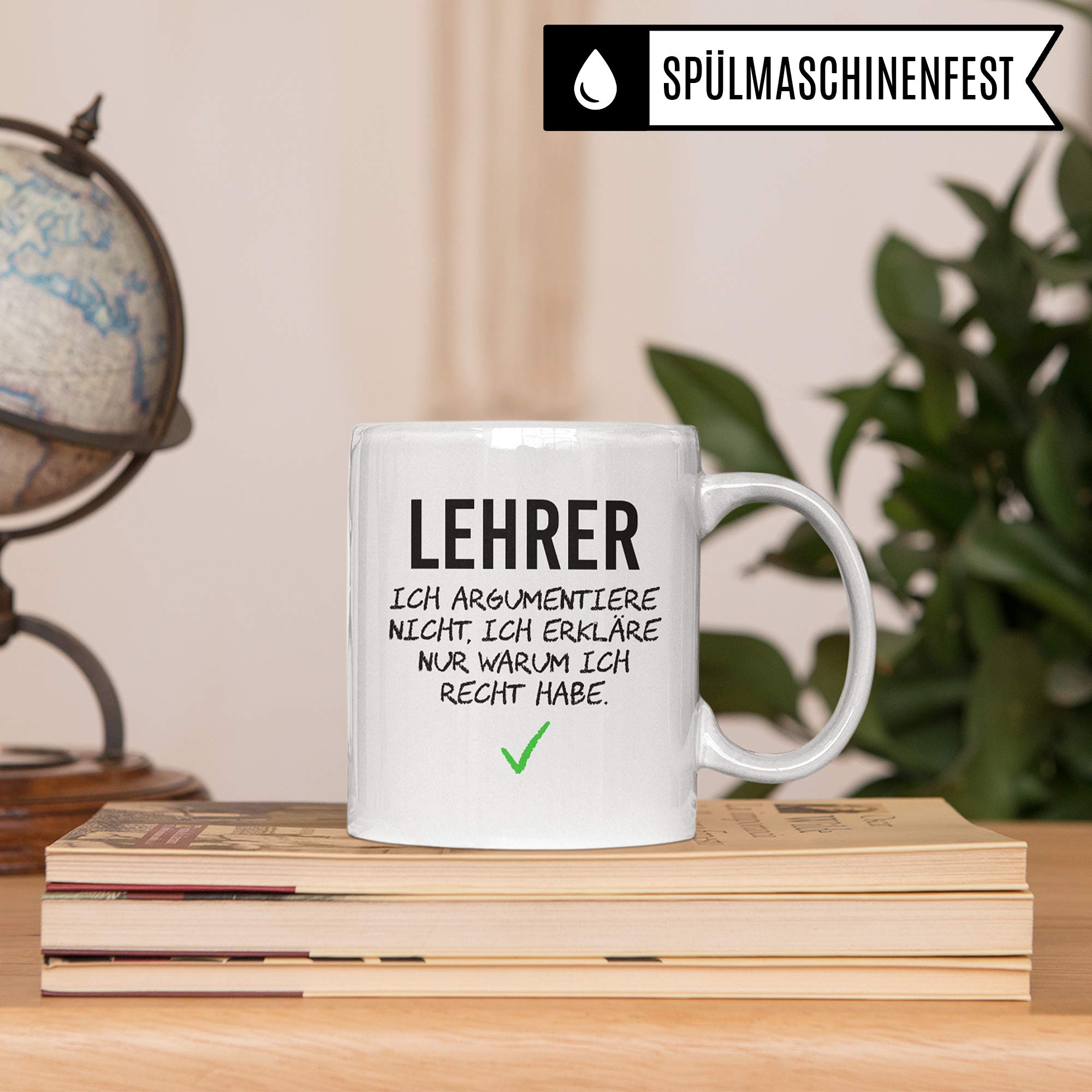 Pagma Druck Lehrer Tasse, Geschenk Lehrer lustig, Kaffeetasse für Gymnasiallehrer Realschullehrer Mittelschullehrer & Grundschullehrer, Lehrer Tasse Geschenk Abschied Abschluss