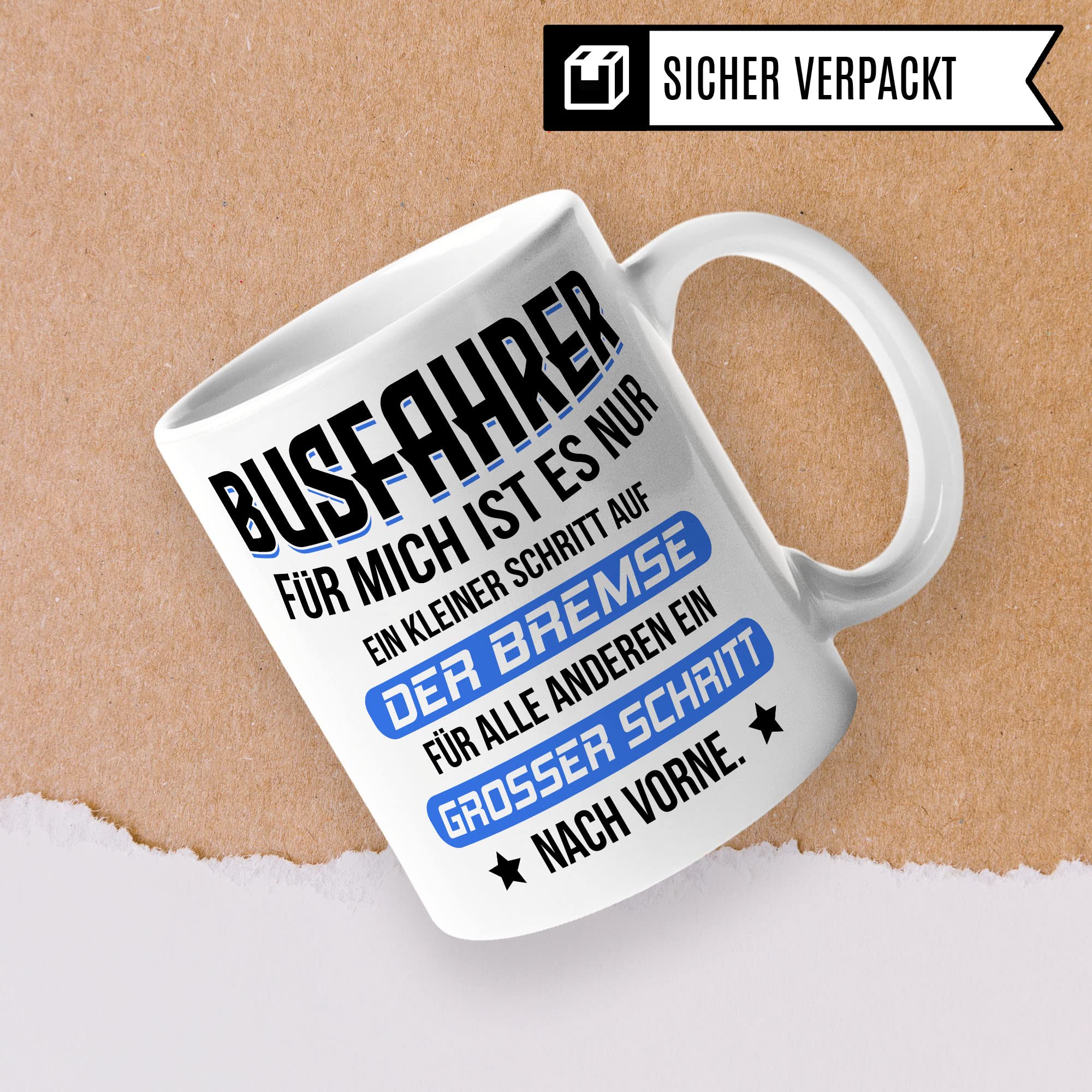 Busfahrer Tasse, Buschauffeur Becher, Autobusfahrer Geschenkidee, Kollegen Geschenk, Kaffeetasse Humor Witz Geschenk für Bus Fahrer, Kaffeebecher für Männer