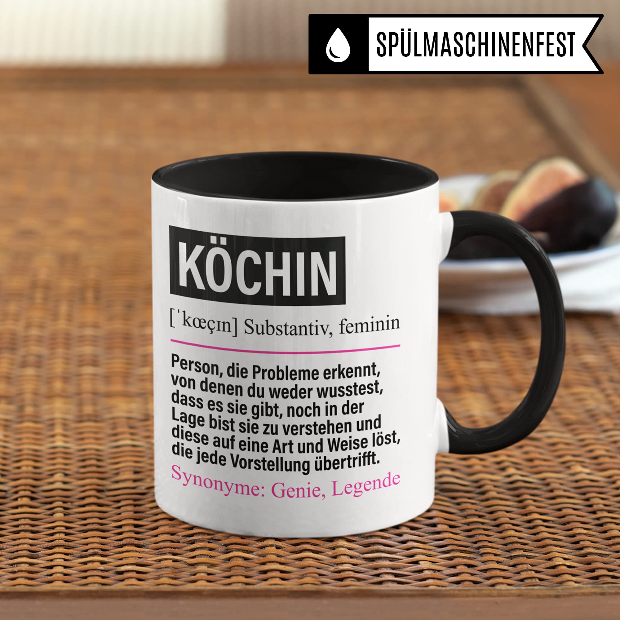 Köchin Tasse lustig, Köchin Geschenk Beruf, Spruch Chefköchin Geschenkidee, Kaffeetasse Beruf Küchenchefin Kaffeebecher Teetasse Becher