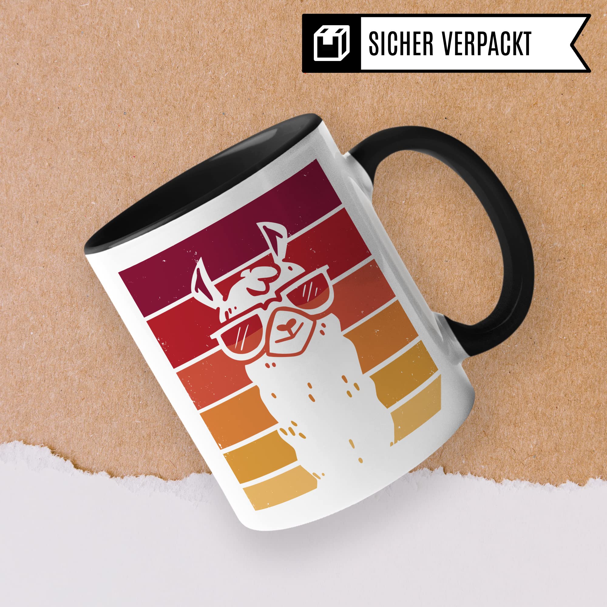 Tasse Alpaka-Motiv, Geschenk Alpakaliebhaber, süße Alpaka-Tasse Motiv, Geschenkidee Kollegen Kollegin Freund Freundin lustige Büro-Tasse Büro Homeoffice