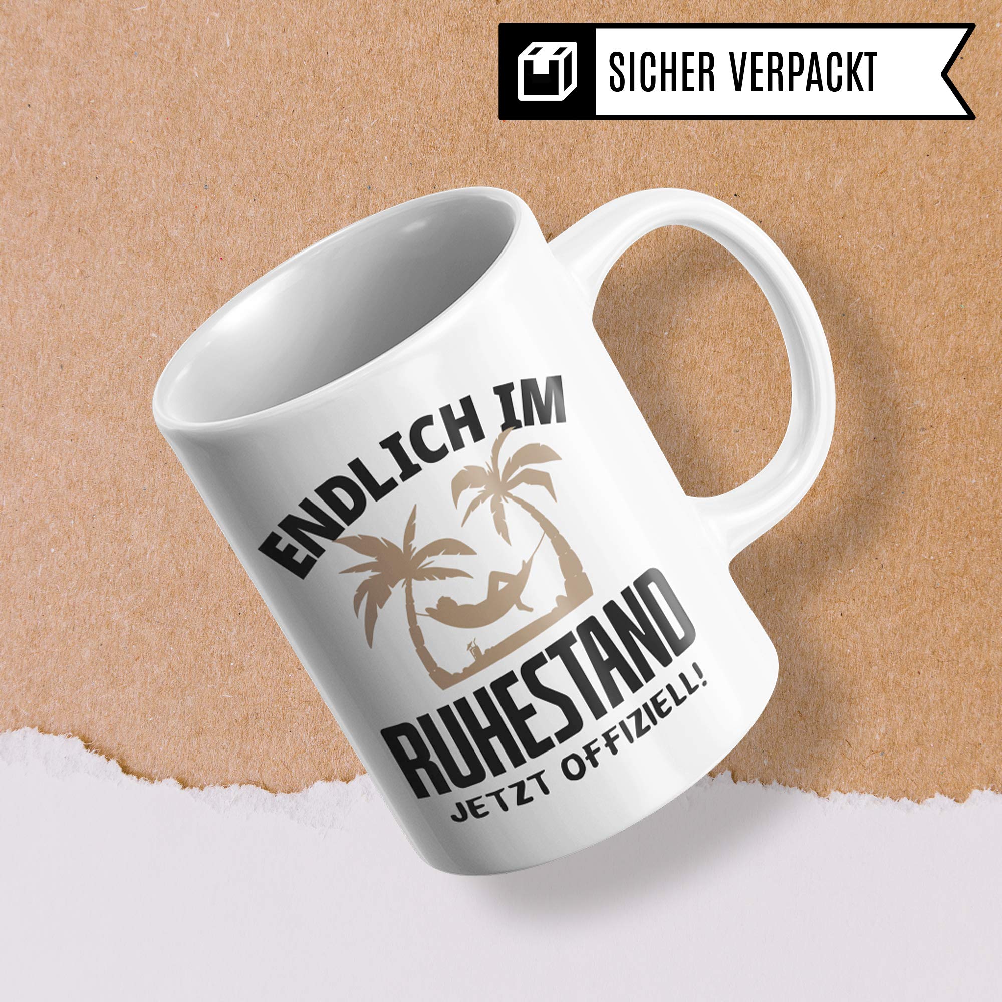 Pagma Druck Rentner Tasse, Ruhestand Geschenk Kaffeetasse, Kaffeebecher Rentenbeginn Renteneintritt Pension Rentnerin Spruch, Geschenke für die Rente Becher Mann & Frau