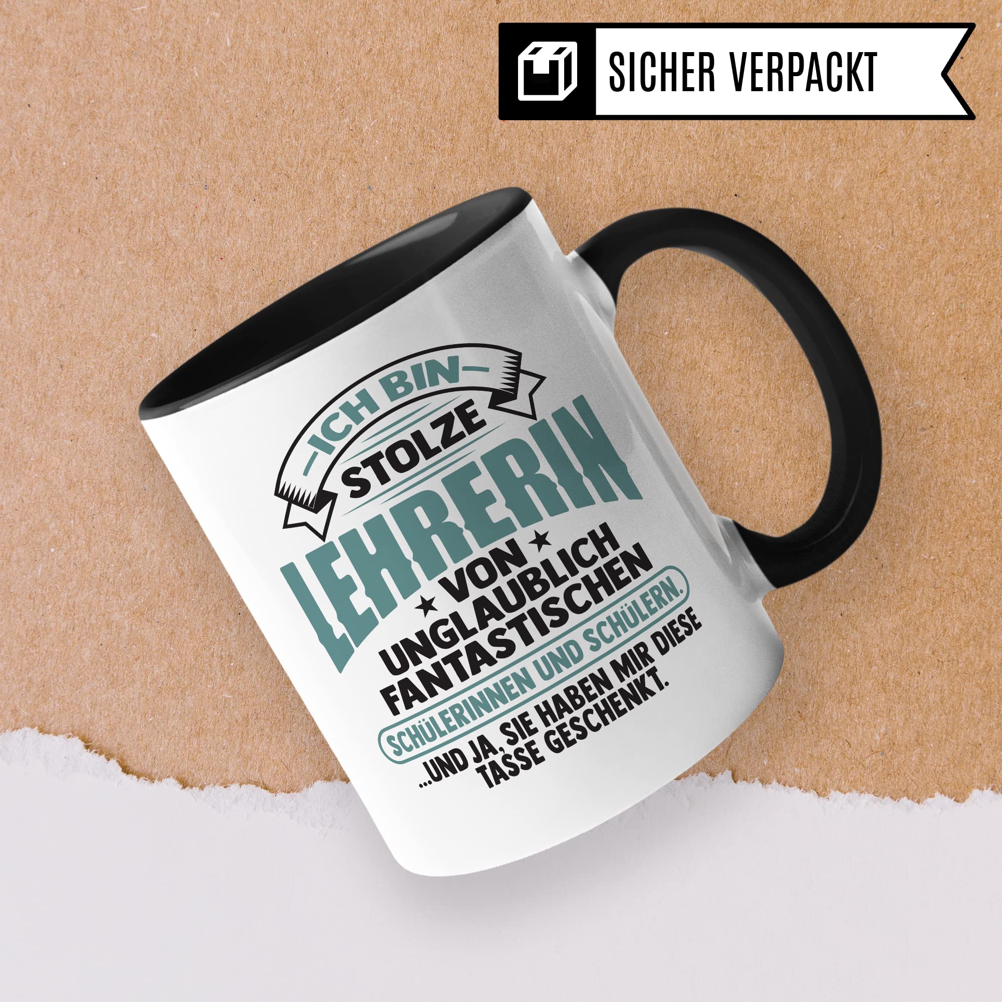 Lehrer Tasse mit Spruch personalisiert Geschenkidee für Lehrerinnen personalisierbar mit Name Abschied Abschiedsgeschenk Kaffee-Becher