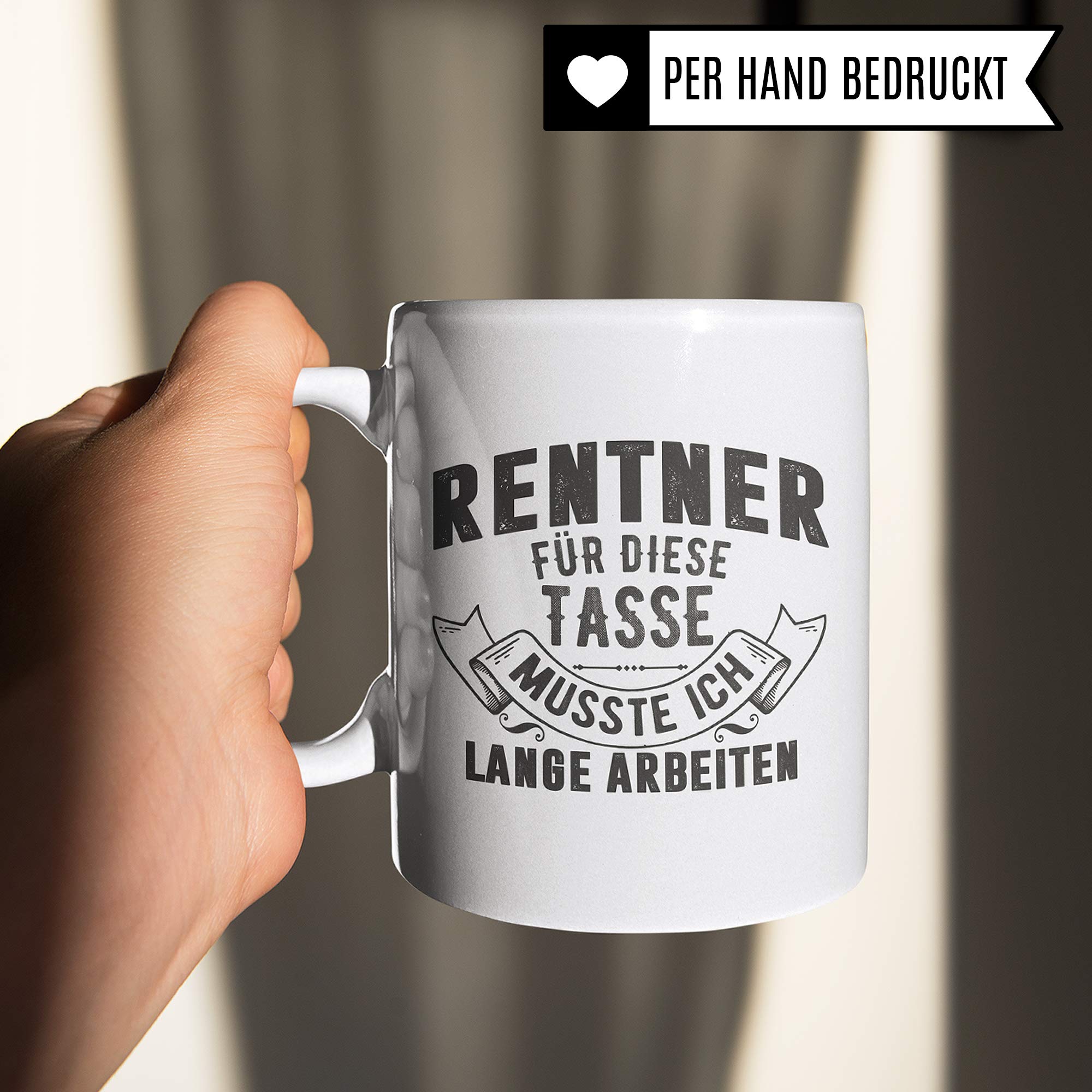 Pagma Druck Rentner Geschenk Tasse, Rente Geschenkidee, Ruhestand Spruch Becher, Kaffeetasse Renteneintritt Pensionierung