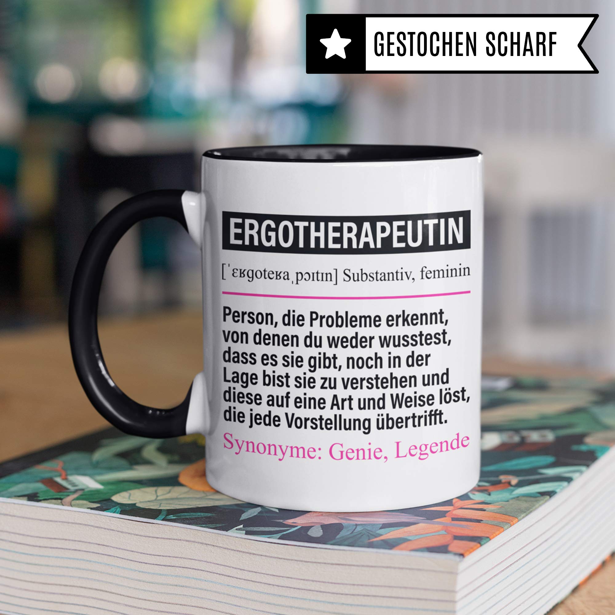 Pagma Druck Tasse Ergotherapeutin lustig, Ergotherapeutin Geschenk, Spruch Ergotherapie Kaffeebecher Geschenkidee, Kaffeetasse Beruf Ergotherapeutinnen Teetasse Becher