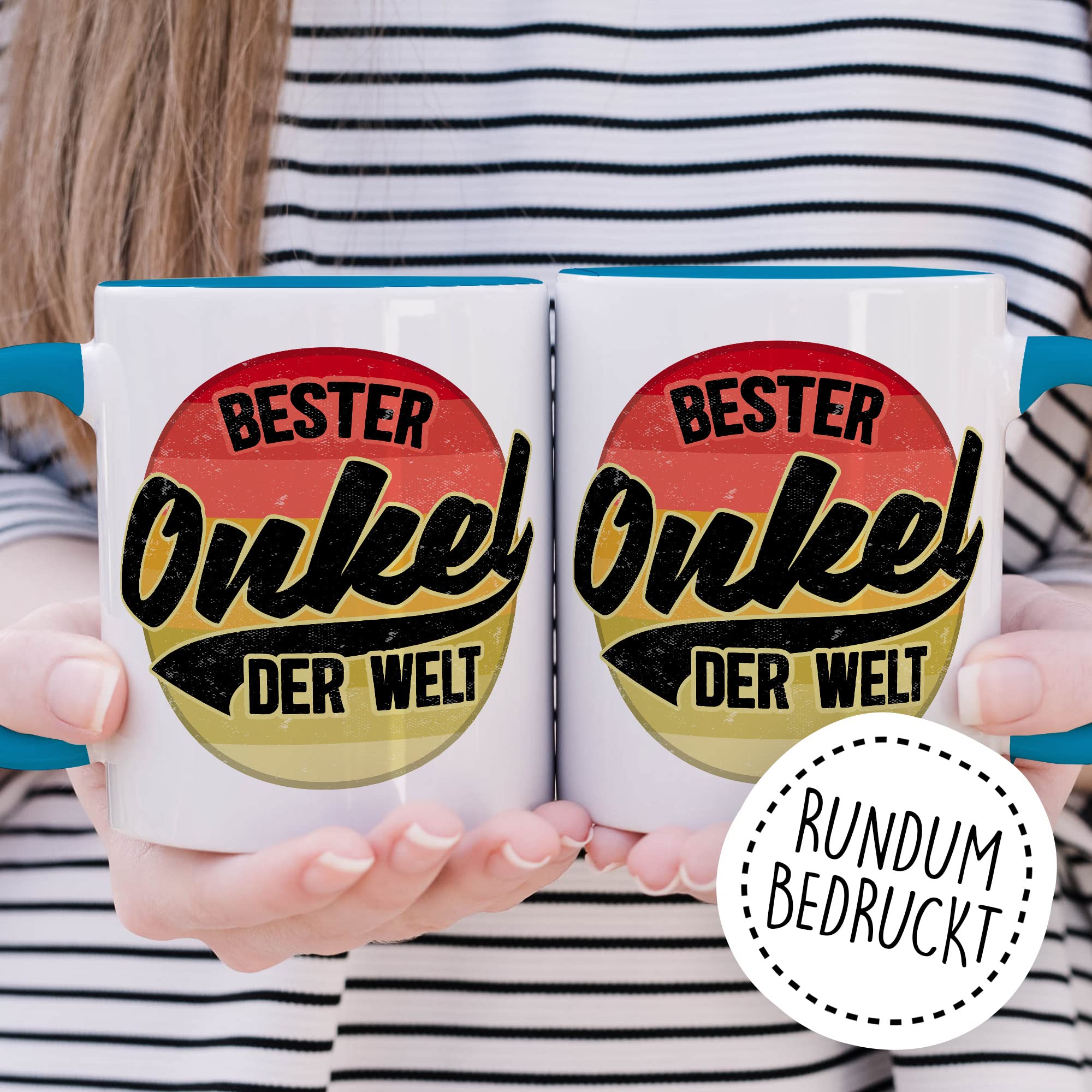 Onkel Tasse Geschenk lustig Bruder Kaffeetasse Nichte Kaffee-Becher Neffe Geschenkidee Familie Humor Geschwister Patenonkel Pate Patenkind Bester Onkel der Welt Spruch