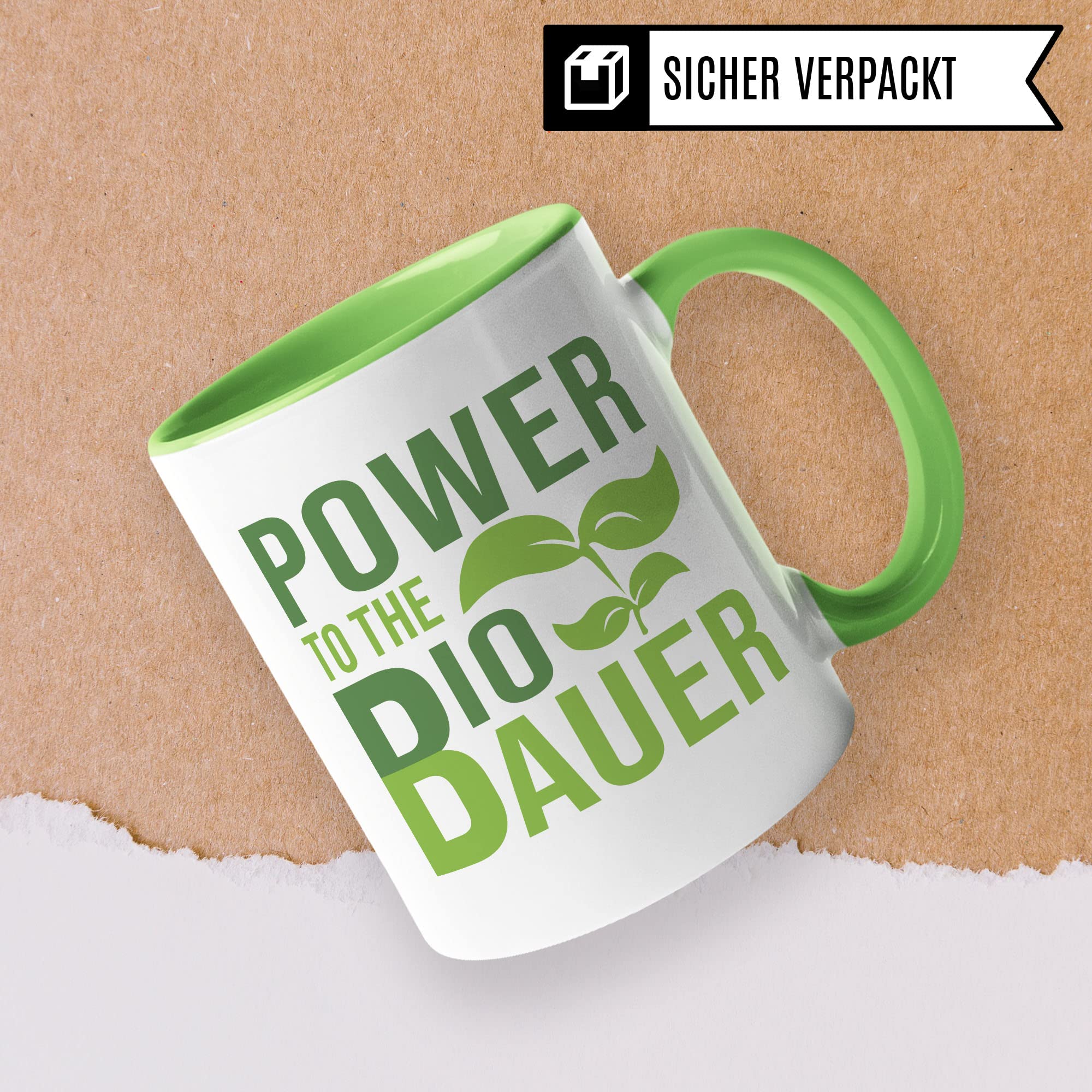 Biobauer Tasse Geschenkidee Landwirt Kaffeetasse Humor Witz Geschenk für Bauer Kaffeebecher Bio Becher