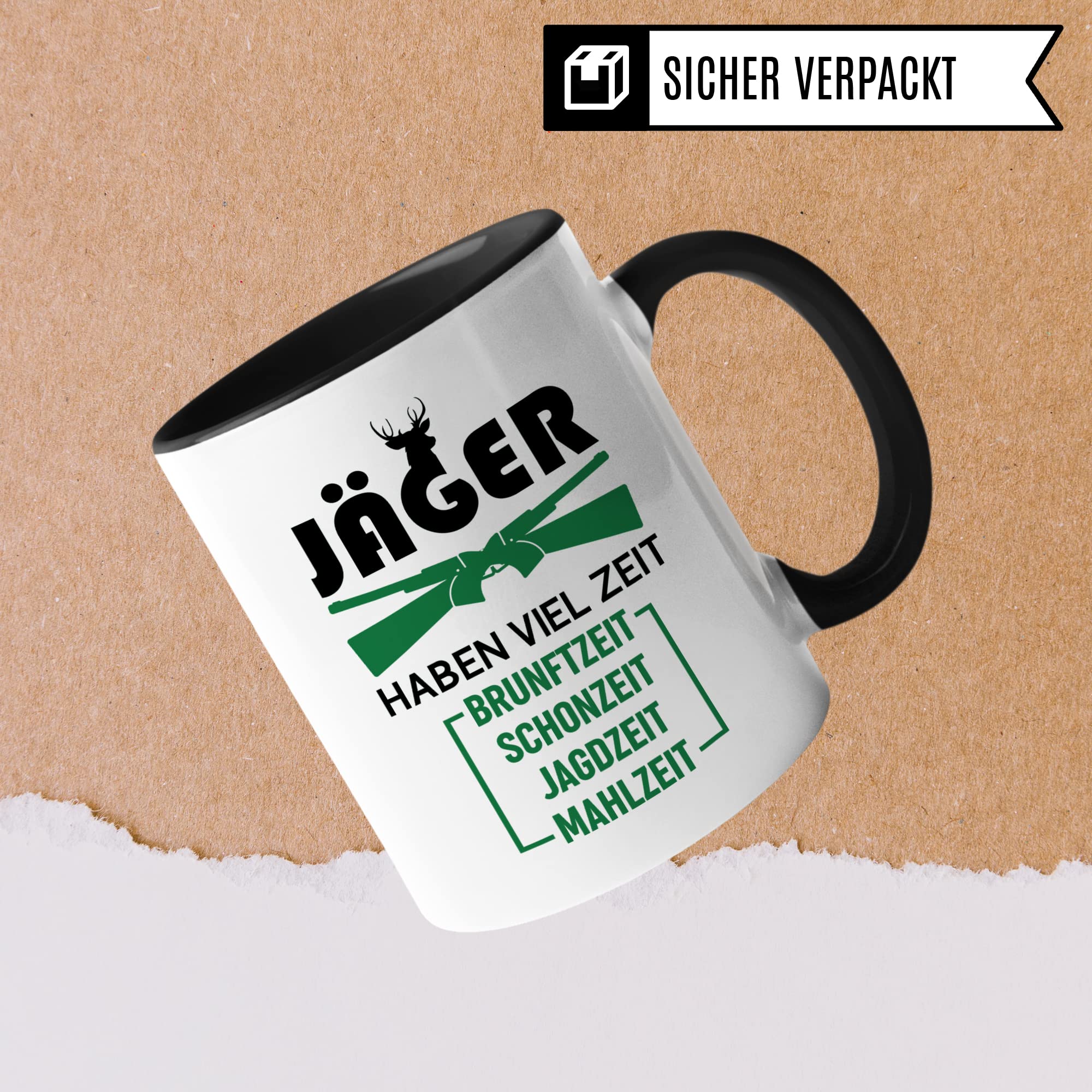 Jäger Tasse Geschenkidee, Jagd Geschenk, Kaffeetasse Humor Witz Geschenk für Jägerei, Kaffeebecher für Männer