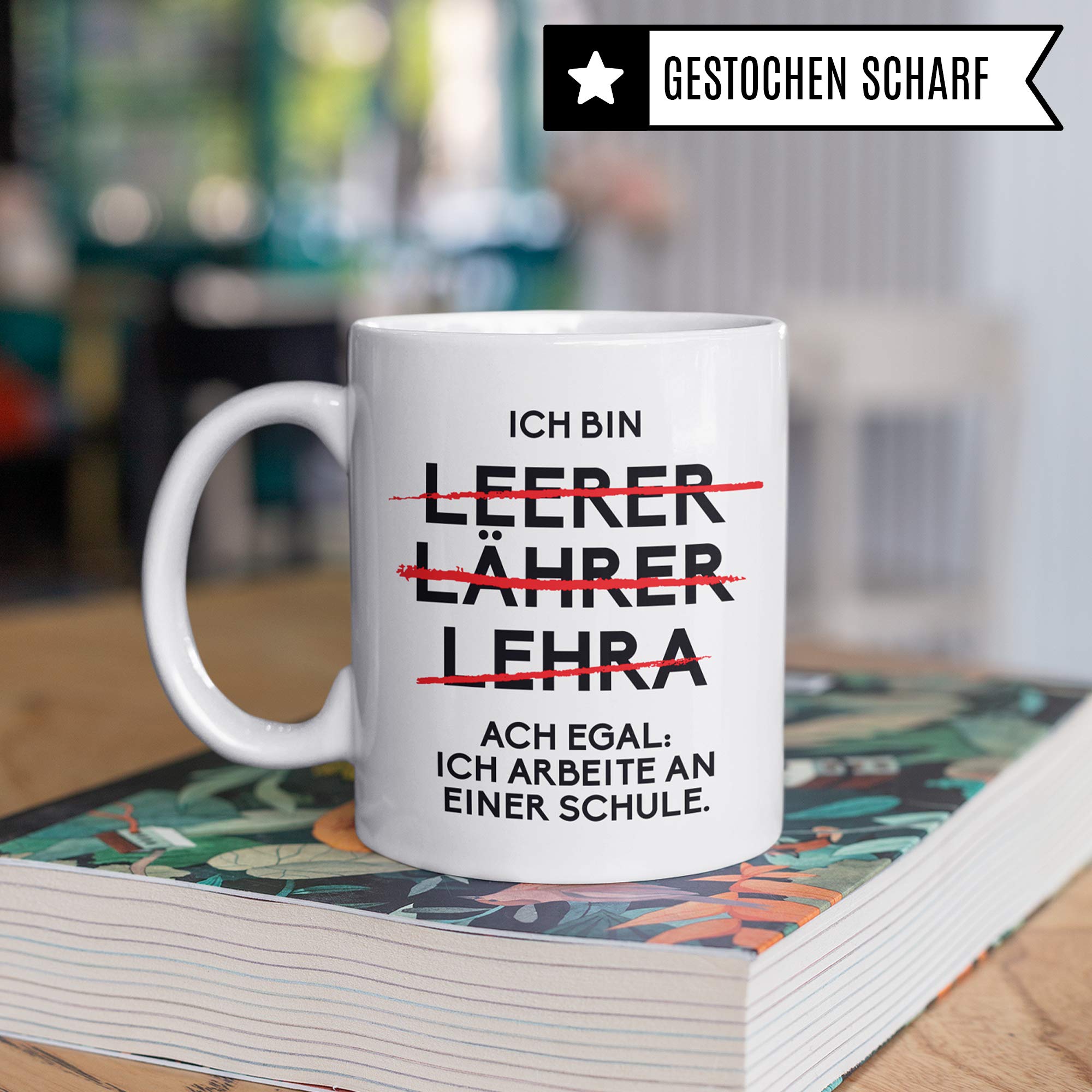 Pagma Druck Lehrer Tasse, Geschenk für Lehrer, Lehrerin Kaffeetasse Geschenkidee, Lehrer Geschenk Abschluss Abschied, Kaffeebecher Lehrerin Schule Unterricht Grundschule Gymnasium Realschule Witz