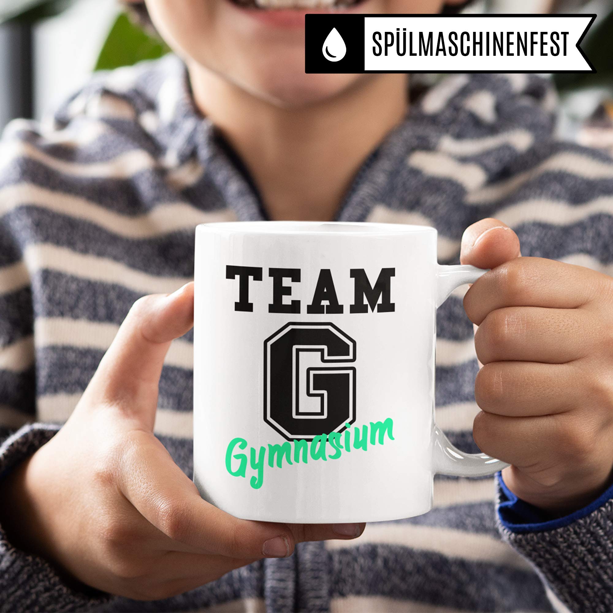 Pagma Druck Tasse Gymnasium 5. Klasse, Übertritt Grundschule Gymnasium Geschenk, Becher Geschenkidee Übergang Gymnasiast, Kakaobecher Schule Schüler