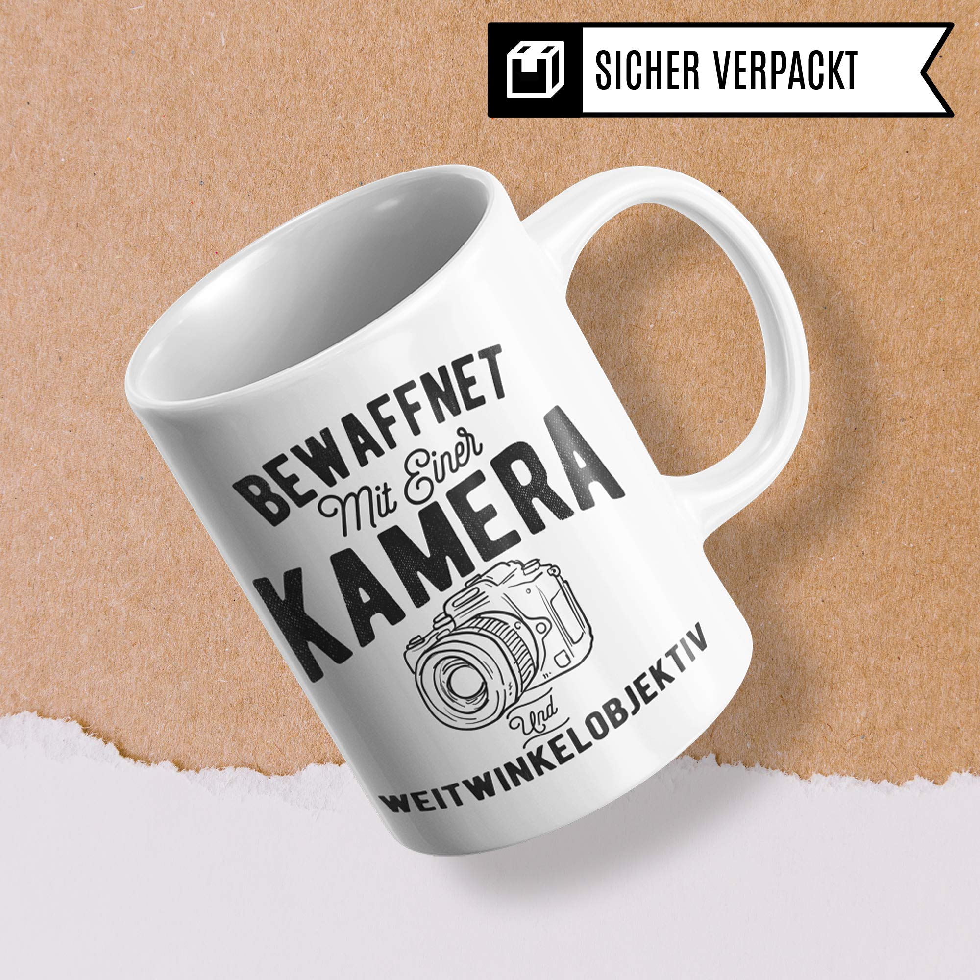 Pagma Druck Kamera Tasse, Geschenkideen für Fotografen Kaffeebecher, Fotografieren Fotografie Objektiv Fotograf Becher, Geschenke für Fotografen Kaffeetasse Kameramann