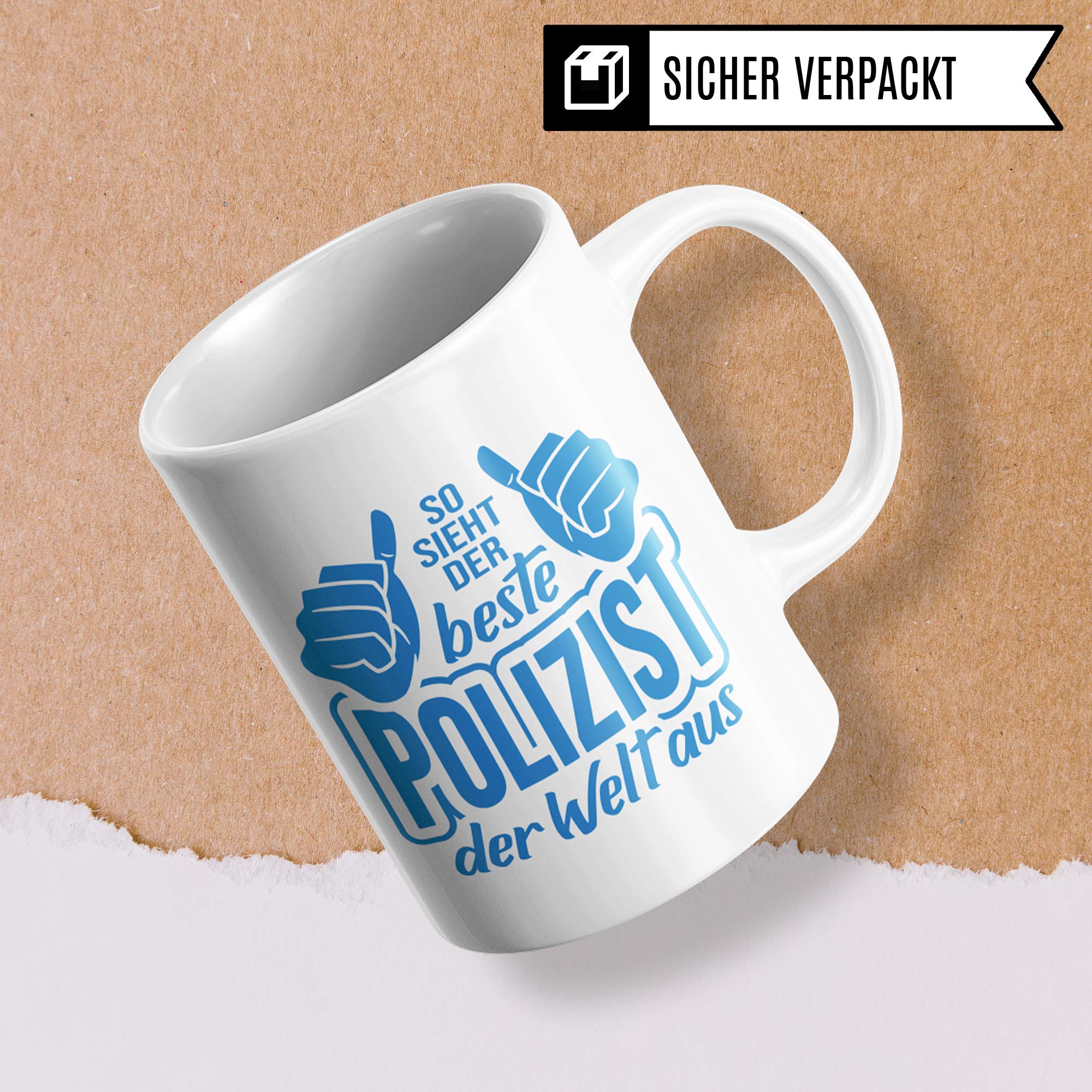 Pagma Druck Polizei Tasse, Polizist Geschenk lustig, Becher Geschenkidee für Polizisten Kaffeetasse, Ausbildung Streifenpolizist Kriminalpolizist Beamter Police Kaffeebecher lustig