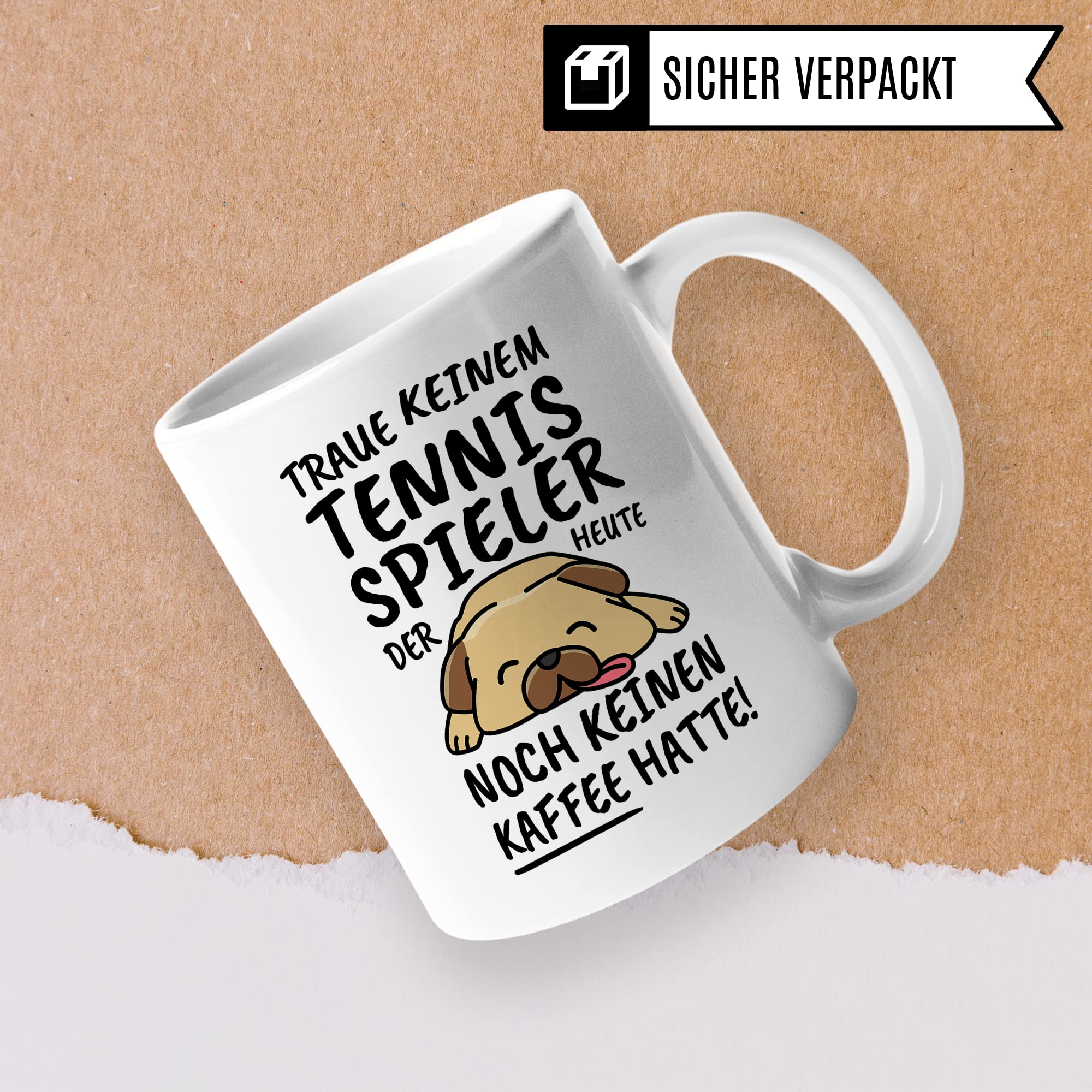 Tasse Tennisspieler lustig Tennisspieler Geschenk Beruf Spruch Kaffeebecher Tennisspieler Geschenkidee Tennis Sportler Tennisplatz Tennisspiel Kaffee-Tasse Teetasse Becher