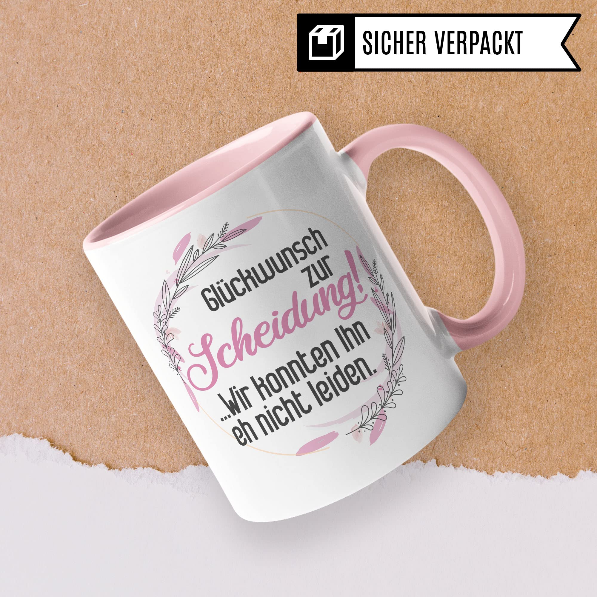 Tasse Scheidung, Glückwunsch zur Scheidung, Spruch Scheidungsparty Frau Scheidung Geschenke Frauen Trennung Kaffeetasse