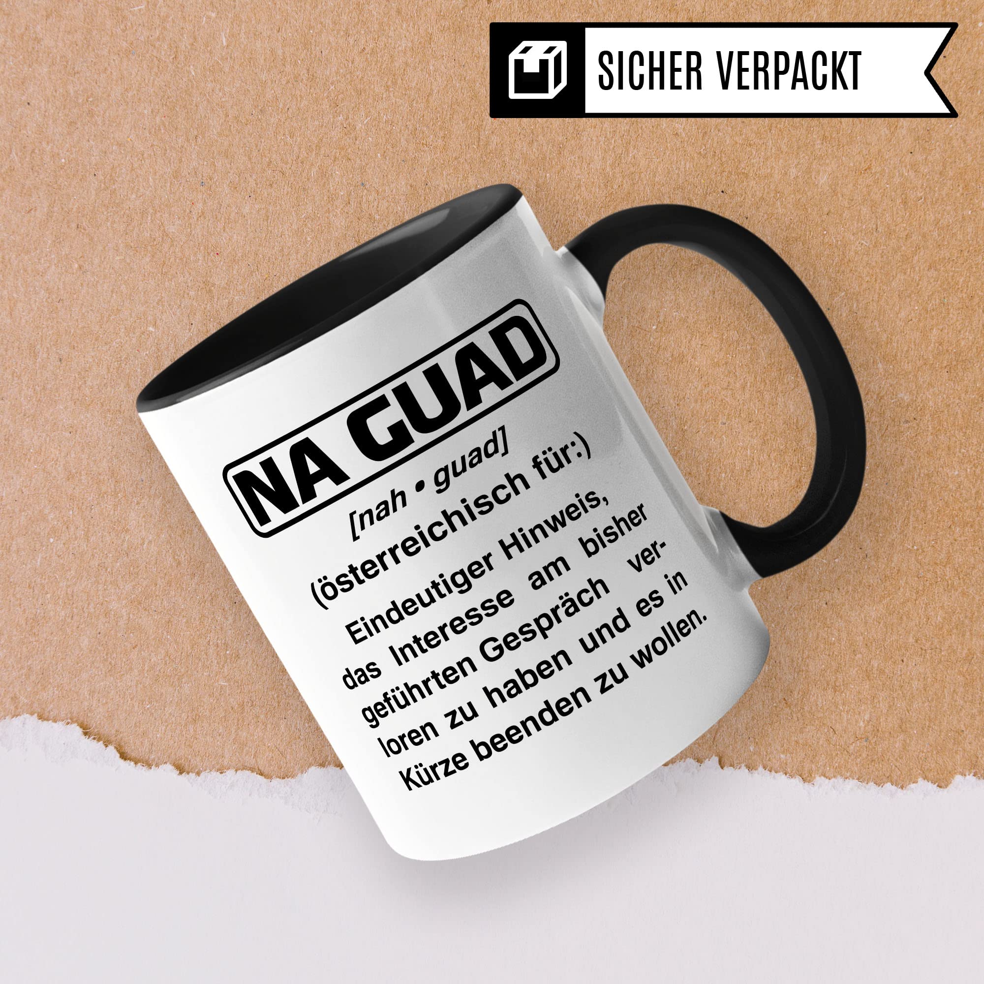 Österreicherisch Tasse Geschenkidee Österreich Kaffeetasse Humor Witz Geschenk für Österreicher Österreicherin Kaffeebecher Definition