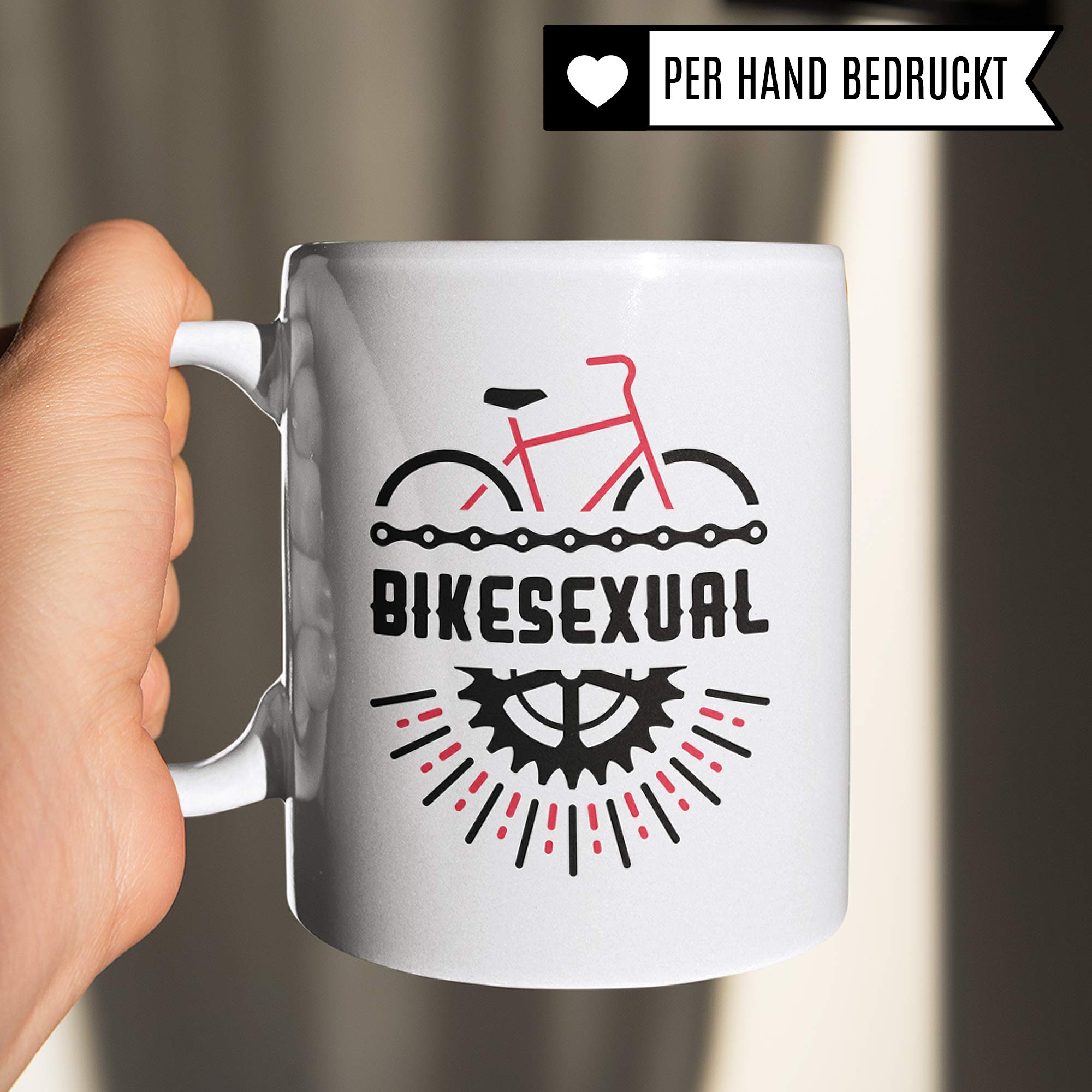 Pagma Druck Fahrrad Tasse, Fahrrad Geschenk, Geschenkidee Fahrradfahrer Fahrräder Rennrad Becher, Kaffeetasse Radfahrer Mountainbike Fahrradmotiv Mountainbiker Radfahren Kaffeebecher