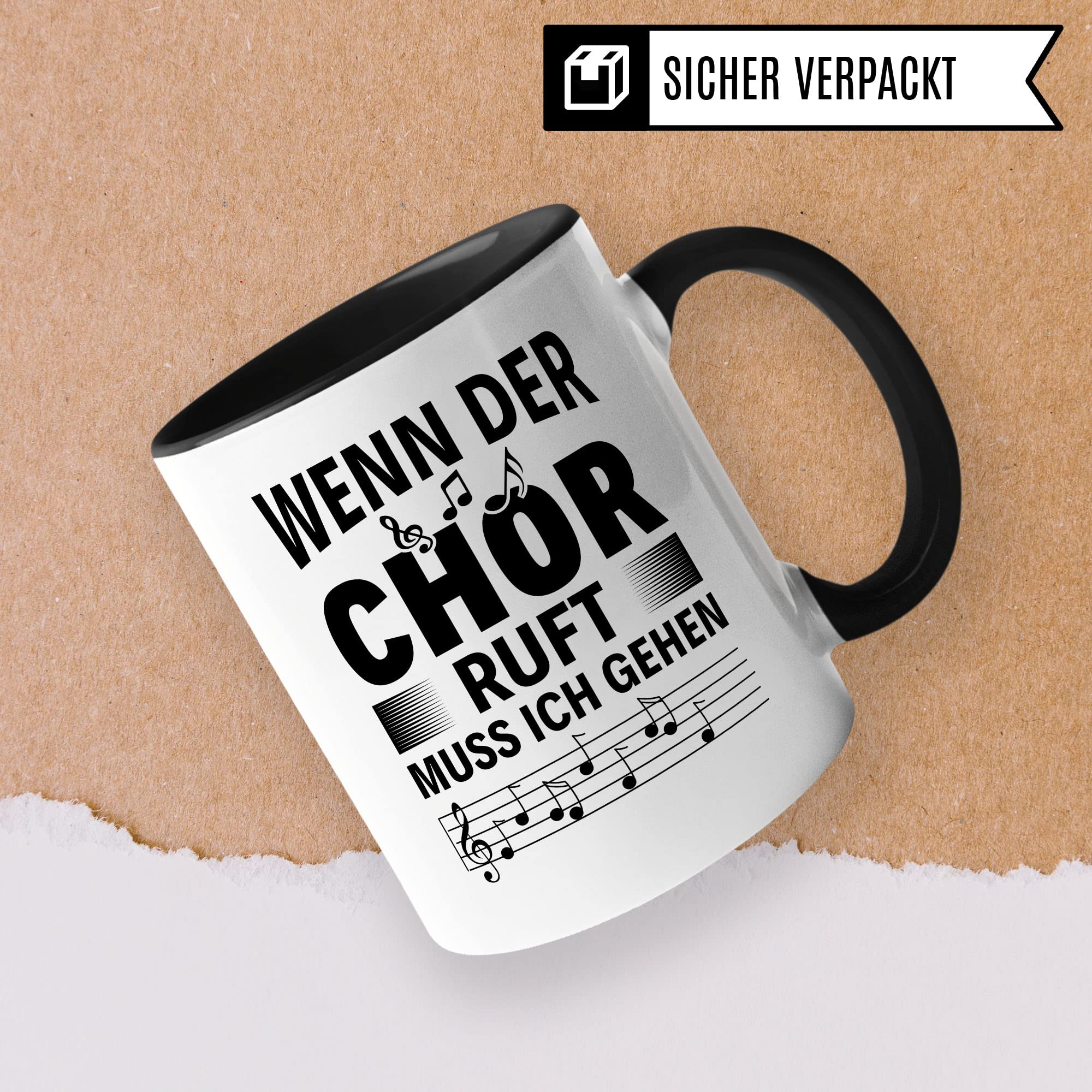 Chor Tasse Geschenkidee Kaffeetasse Geschenk für Sänger Sängerin Kaffeebecher Chorprobe Becher