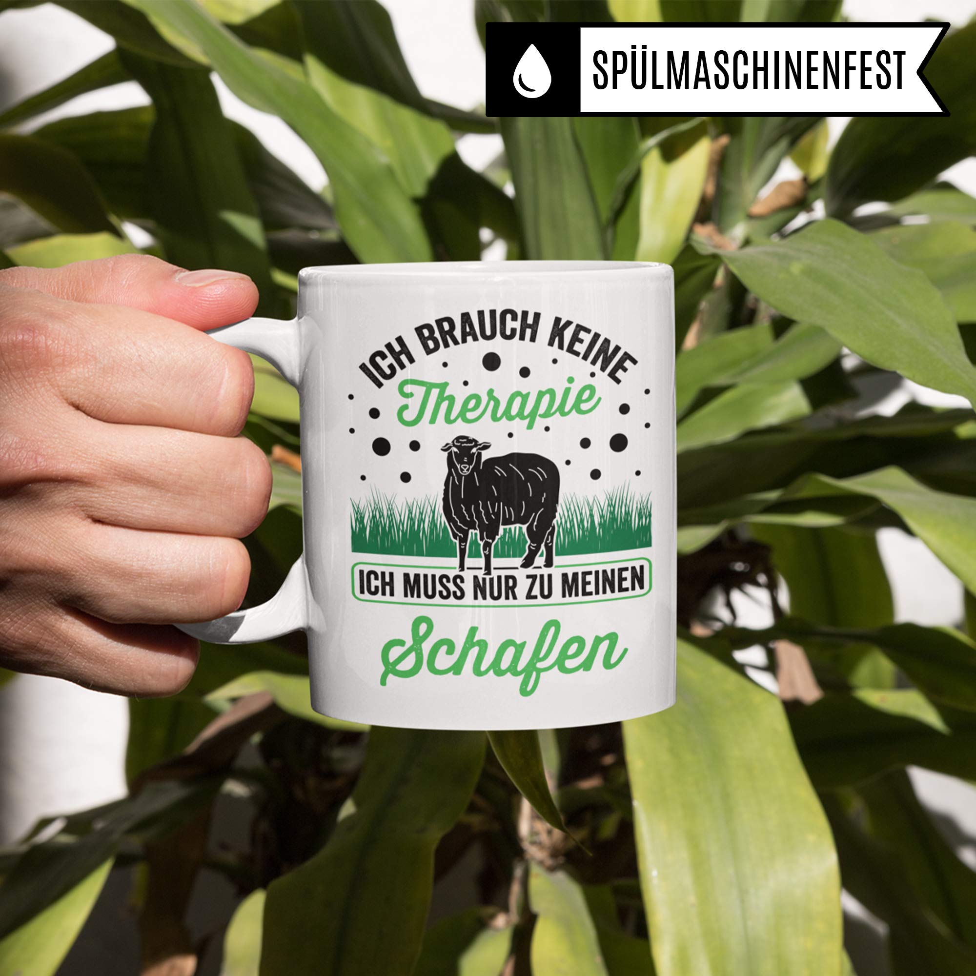 Schaf Tasse Geschenk | Schafe Spruch Becher Geschenkidee | Schäfer & Schafzüchter Kaffeetasse