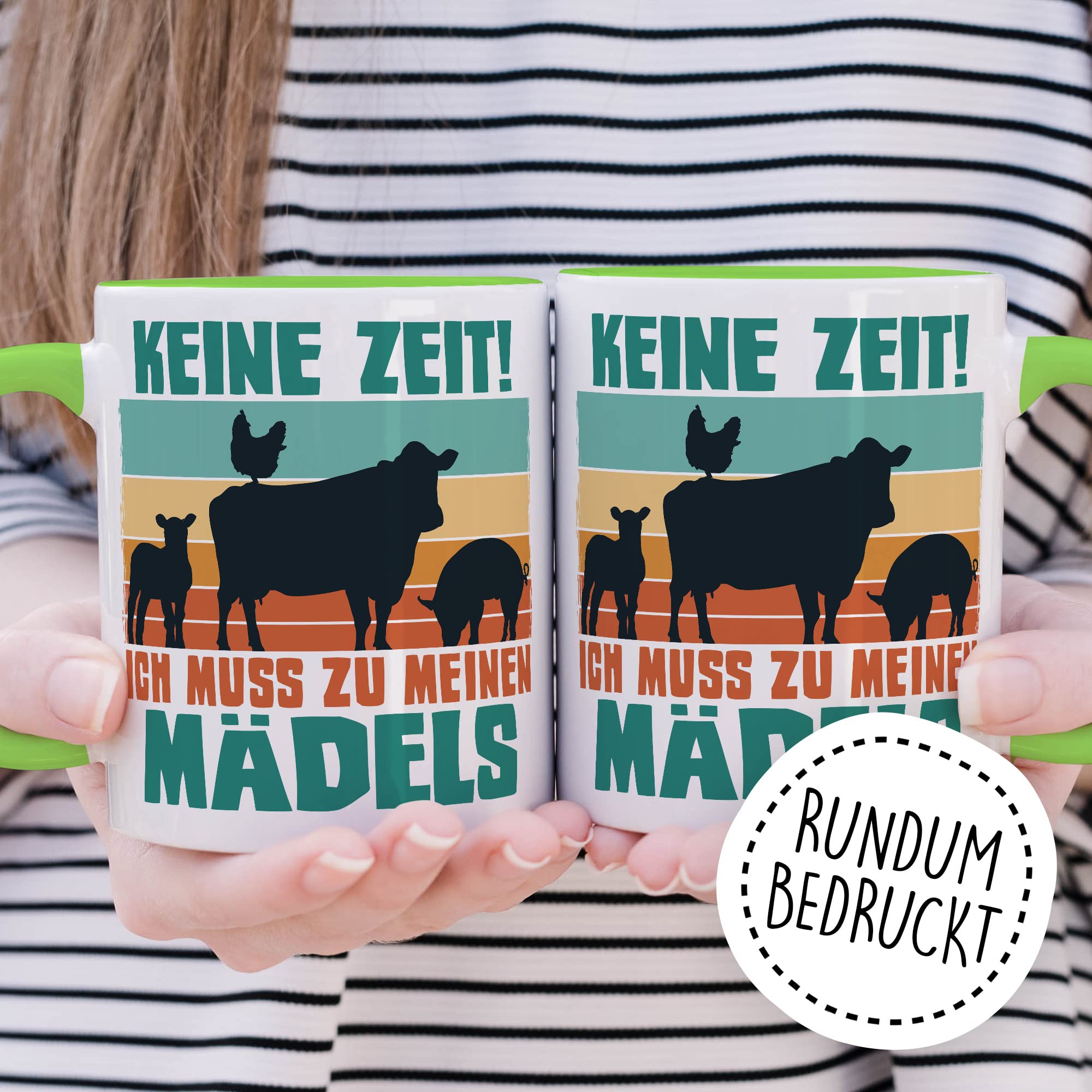 Kühe Tasse mit Spruch lustig Kuh Kaffeetasse Mädels Bäuerin Kaffee-Becher Rinder Kuhstall Tasse Witz Tasse Humor Bauernfrau Bauernhof Tierhalter Tiere Landwirtschaft Landwirtin